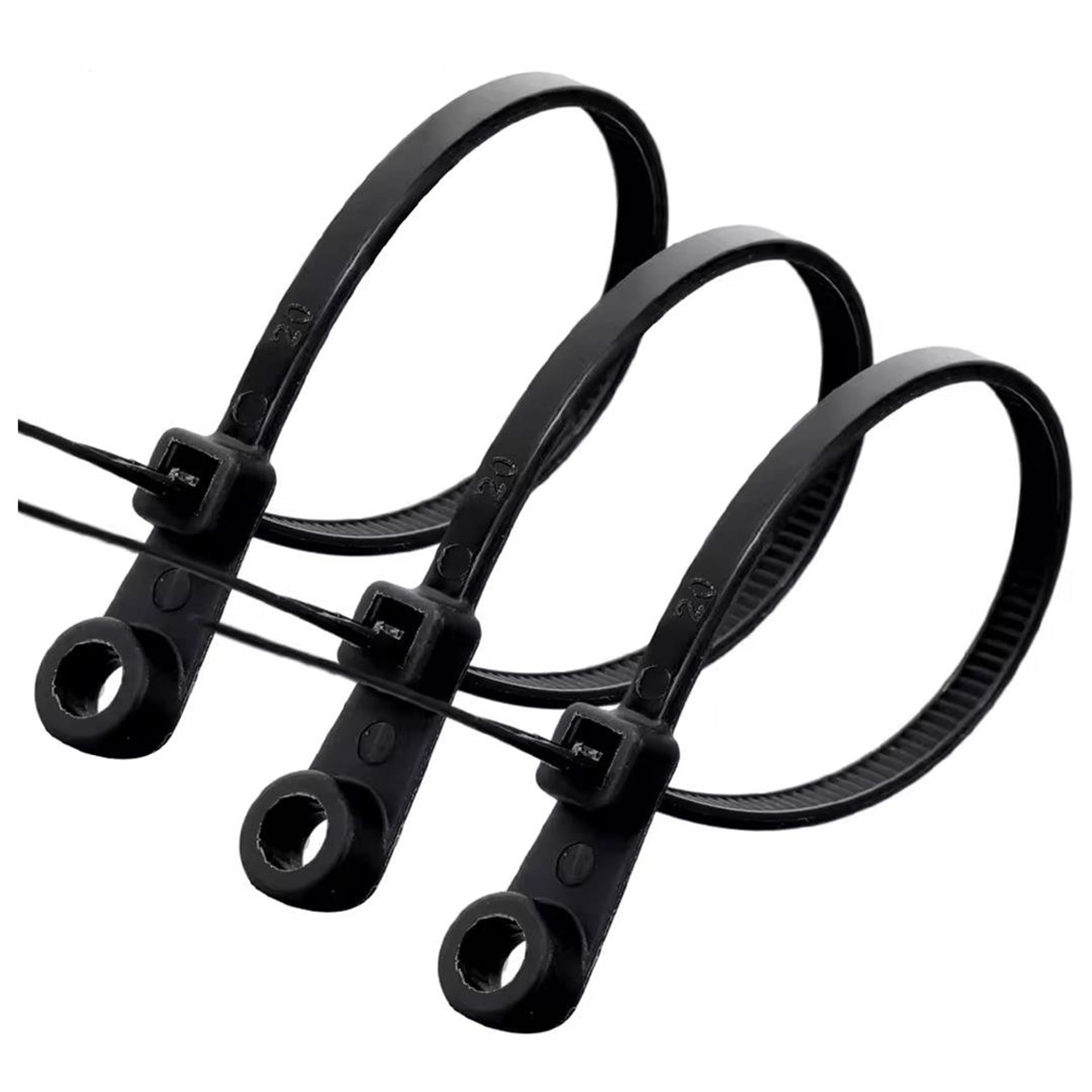 Powermaster PowerMaster PM-26327 Vida Delikli Kablo Bağı Plastik Kelepçe 100lü Paket Siyah 3.6x150mm - Kablo Ekipmanları