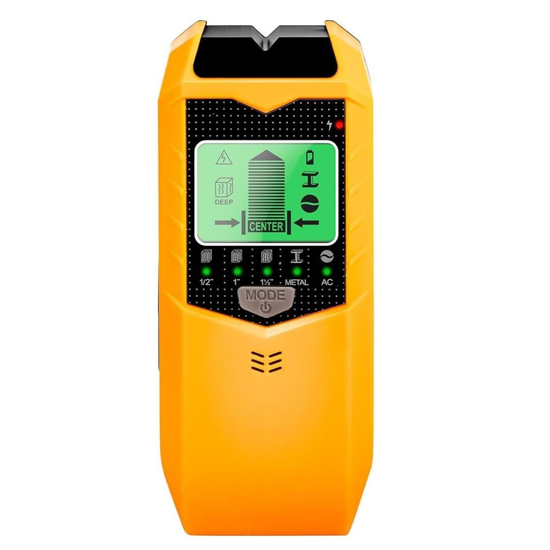 Powermaster Powermaster PM-26593 Profesyonel 5in1 Lcd Ekranlı Çok Fonksiyonlu Saplama Bulucu Duvar Dedektörü - Ölçü Aletleri