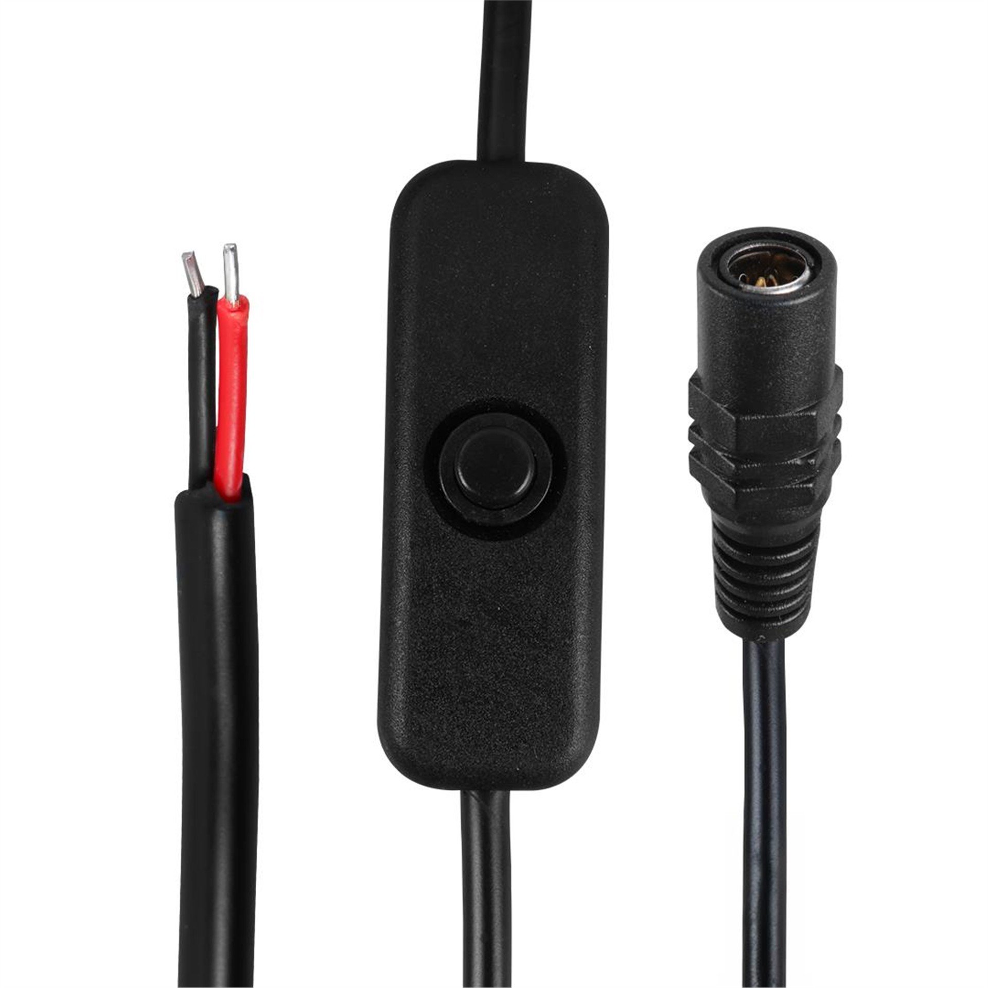 Powermaster PowerMaster PM-26710 Anahtarlı  5.5*2.5 Mm Uç DC Kablo 30 Cm - Kablo Çeşitleri