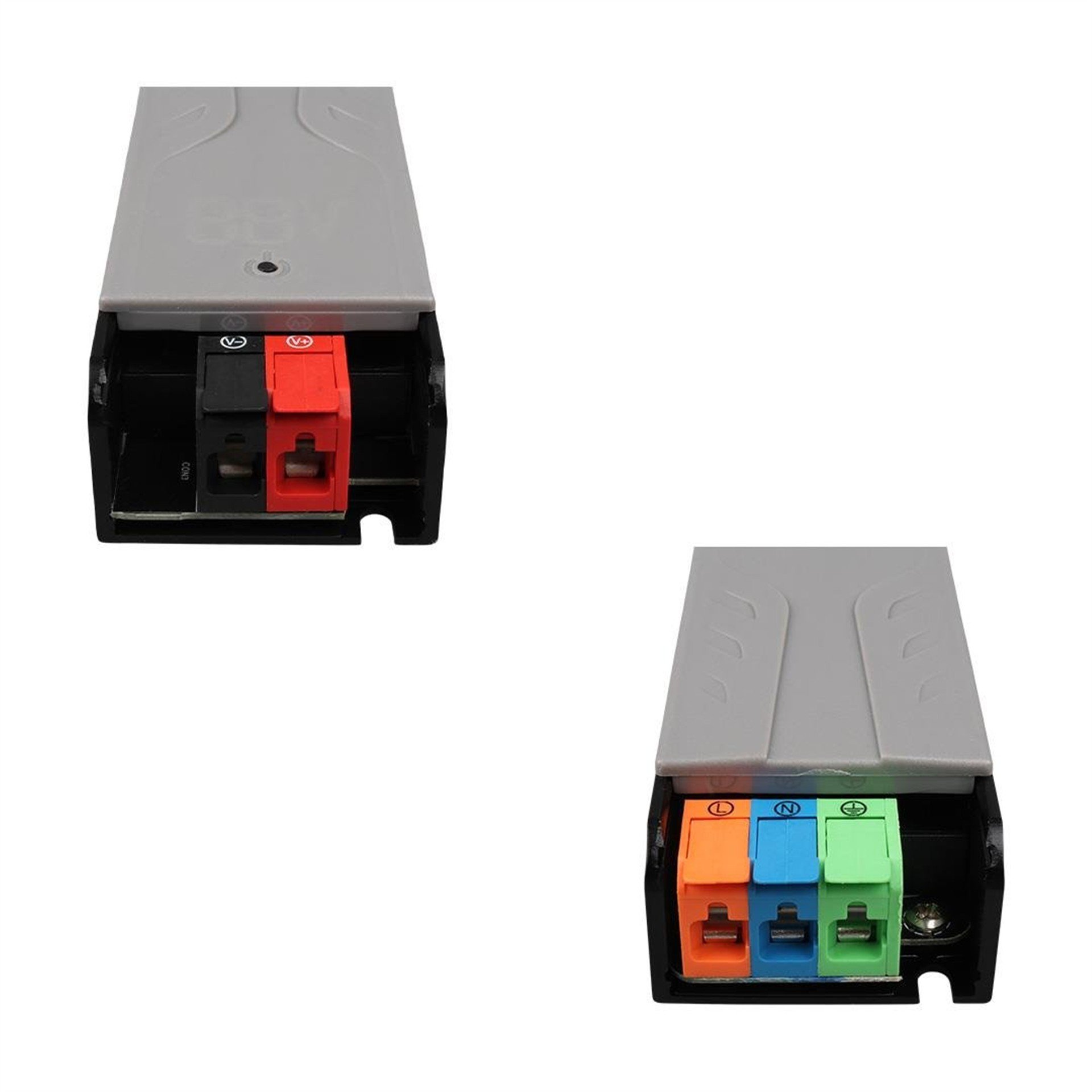 Powermaster PowerMaster PM-26842 12/24/36/48 Volt 3 Amper 60 Watt Metal Kasa Kademeli Adaptör Voltaj Göstergeli 128x42x27mm - Metal Kasa Adaptörler