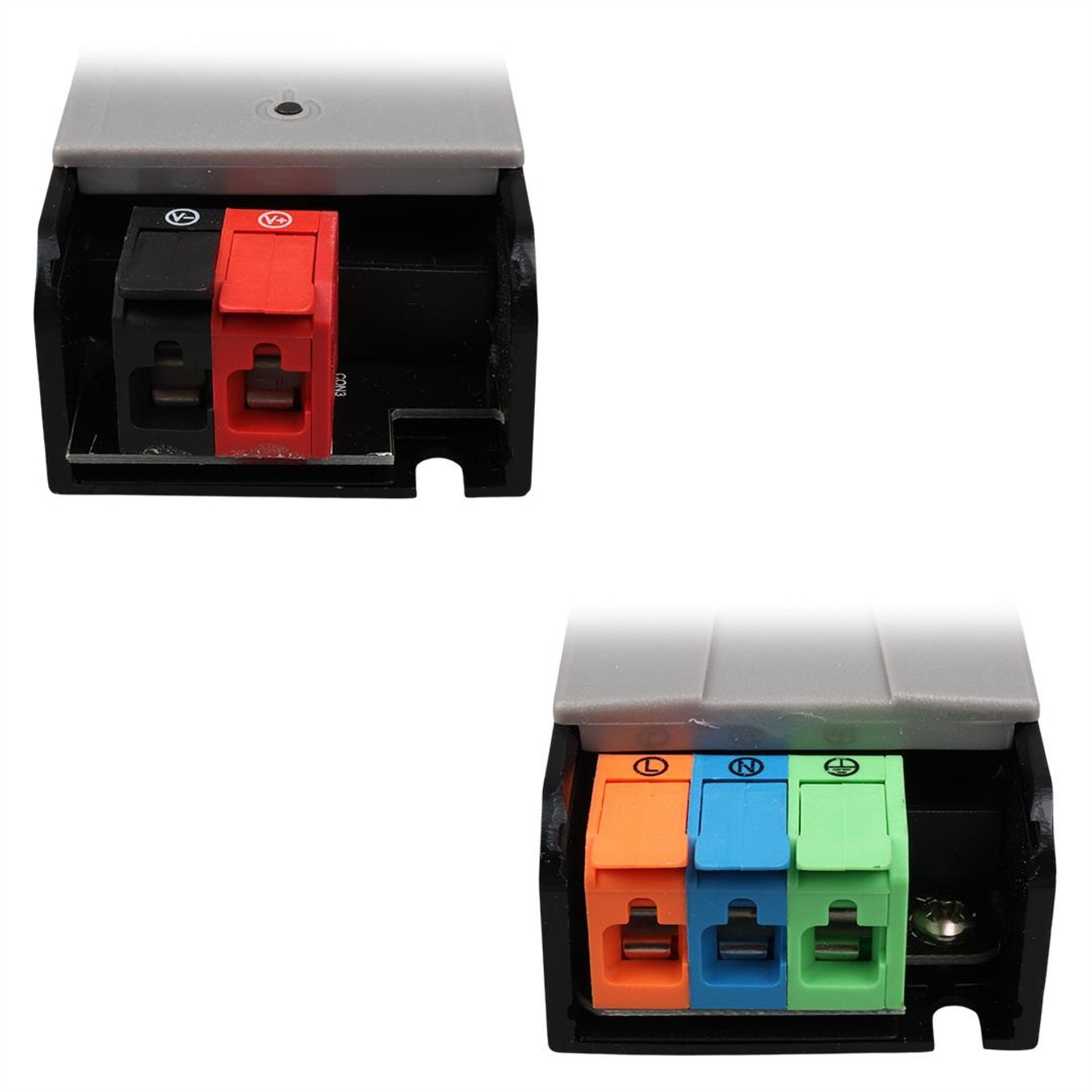 Powermaster PowerMaster PM-26843 12/24/36/48 Volt 4 Amper 100 Watt Metal Kasa Kademeli Adaptör Voltaj Göstergeli 148x43x27mm - Metal Kasa Adaptörler