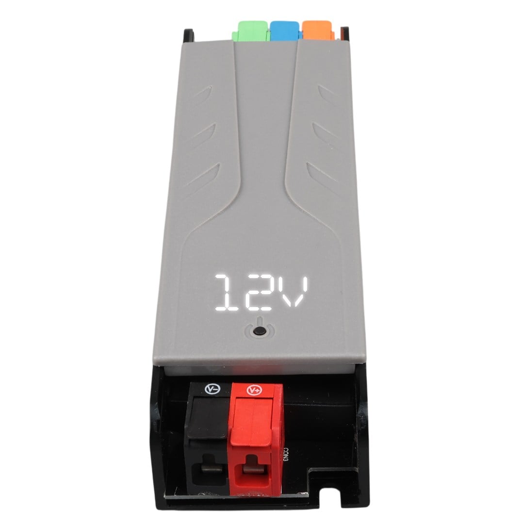 POWERMASTER PM-26843 12/24/36/48V 4A 100W AYARLANABİLİR VOLTAJ GÖSTERGELİ METAL KASA ADAPTÖR 148X43X27MM