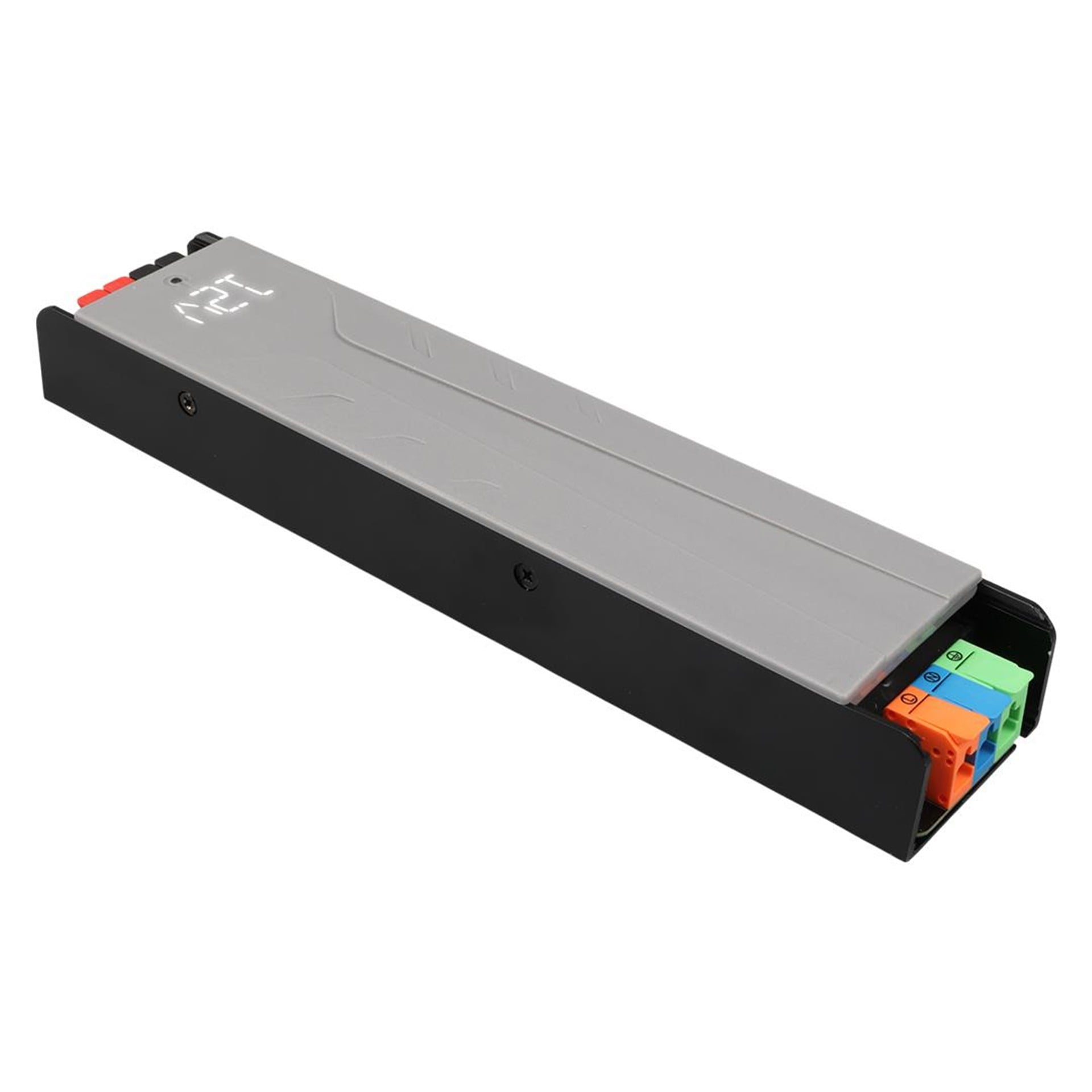 Powermaster PowerMaster PM-26846 12/24/36/48 Volt 11 Amper 400 Watt Metal Kasa Kademeli Adaptör Voltaj Göstergeli 238x51x30mm - Metal Kasa Adaptörler