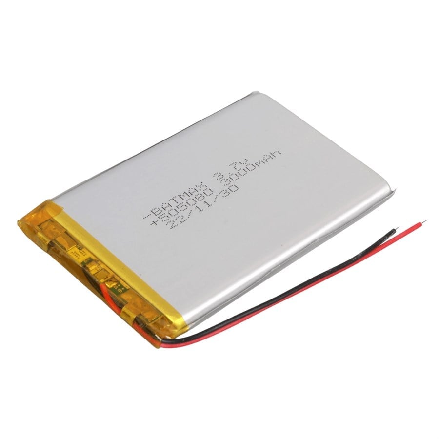 POWERMASTER PM-27644 505080 3.7 VOLT 3000 MAH LİTYUM POLİMER PİL