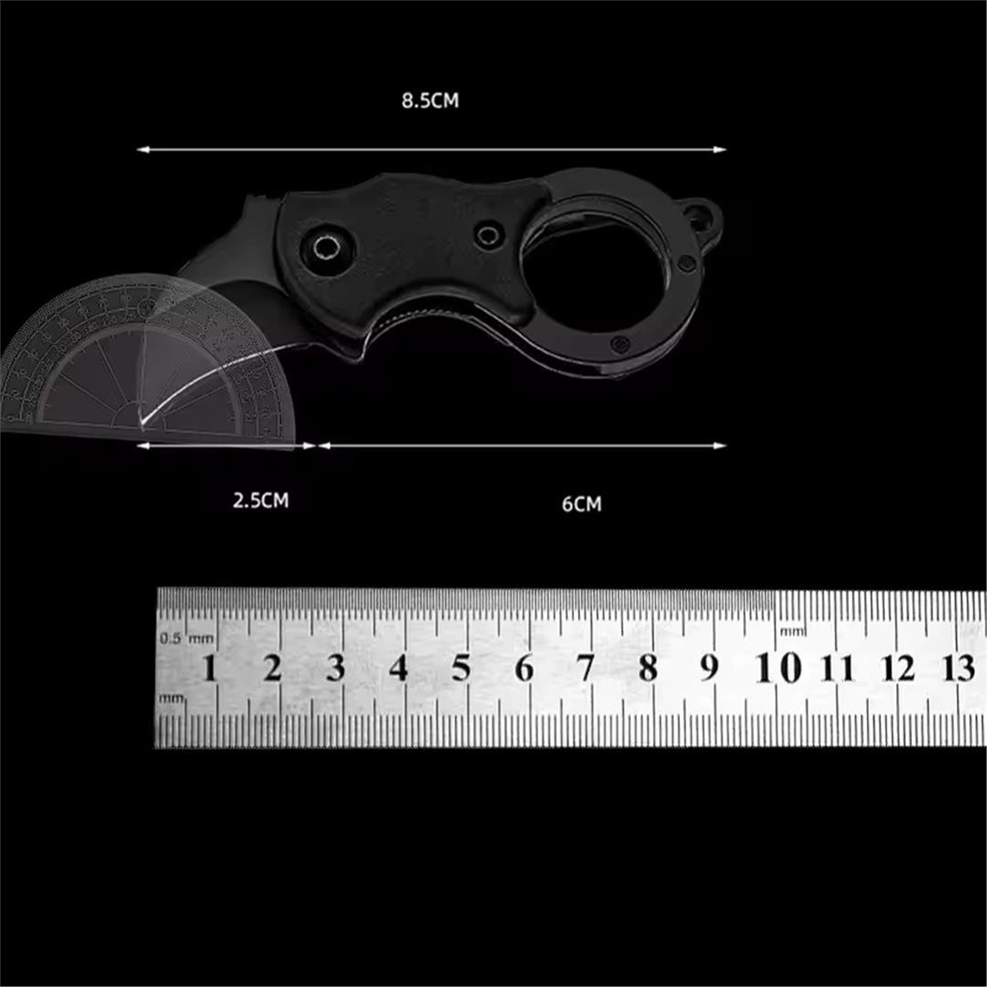 Powermaster PowerMaster PM-28648 Mini Metal Karambit Balıkçı Kamp Bıçağı Karabina - Maket Bıçağı