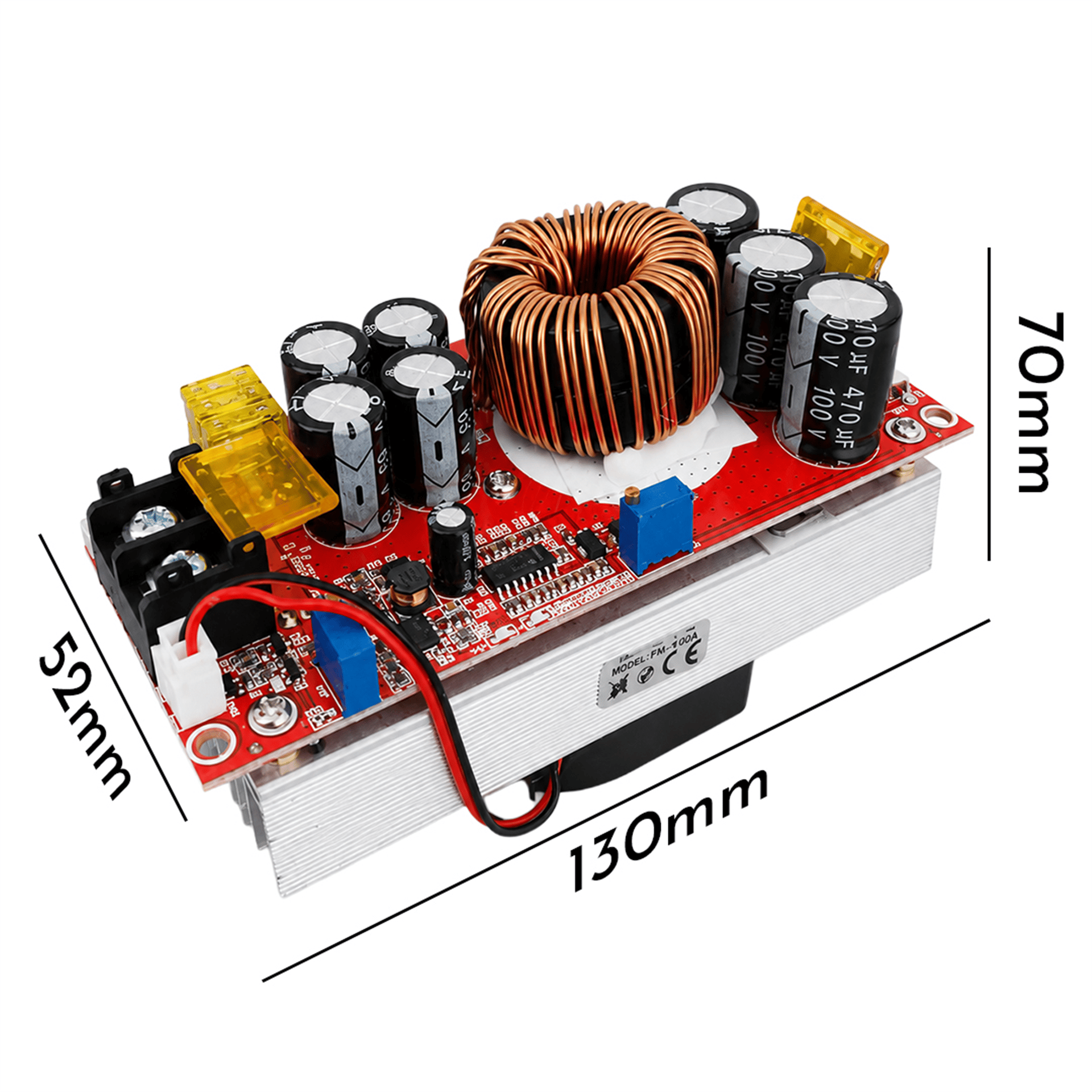 Powermaster Powermaster PM-28740 1500 Watt 20 Amper 10-60V to 12-90V Ayarlanabilir Boost (Yükseltici) Modül - Elektronik Modüller