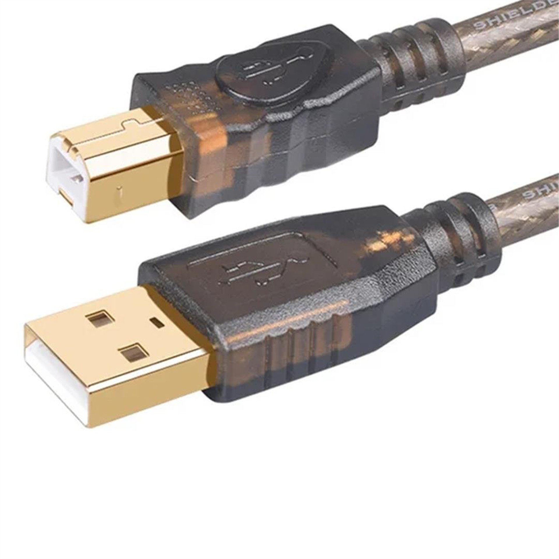 Powermaster Powermaster PM-29486 Şeffaf Chipset 10 Metre Usb 2.0 Yazıcı Kablosu - Yazıcı Kabloları