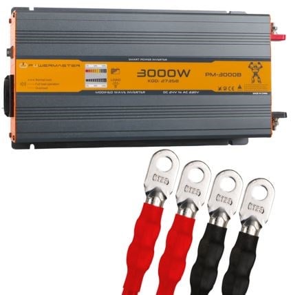POWERMASTER PM-3000B 24 VOLT 3000 WATT POWER INVERTER (İNGİLİZ SOKET)