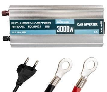 POWERMASTER PM-3000C 12 VOLT - 3000 WATT ŞARJLI INVERTER (İNGİLİZ SOKET)