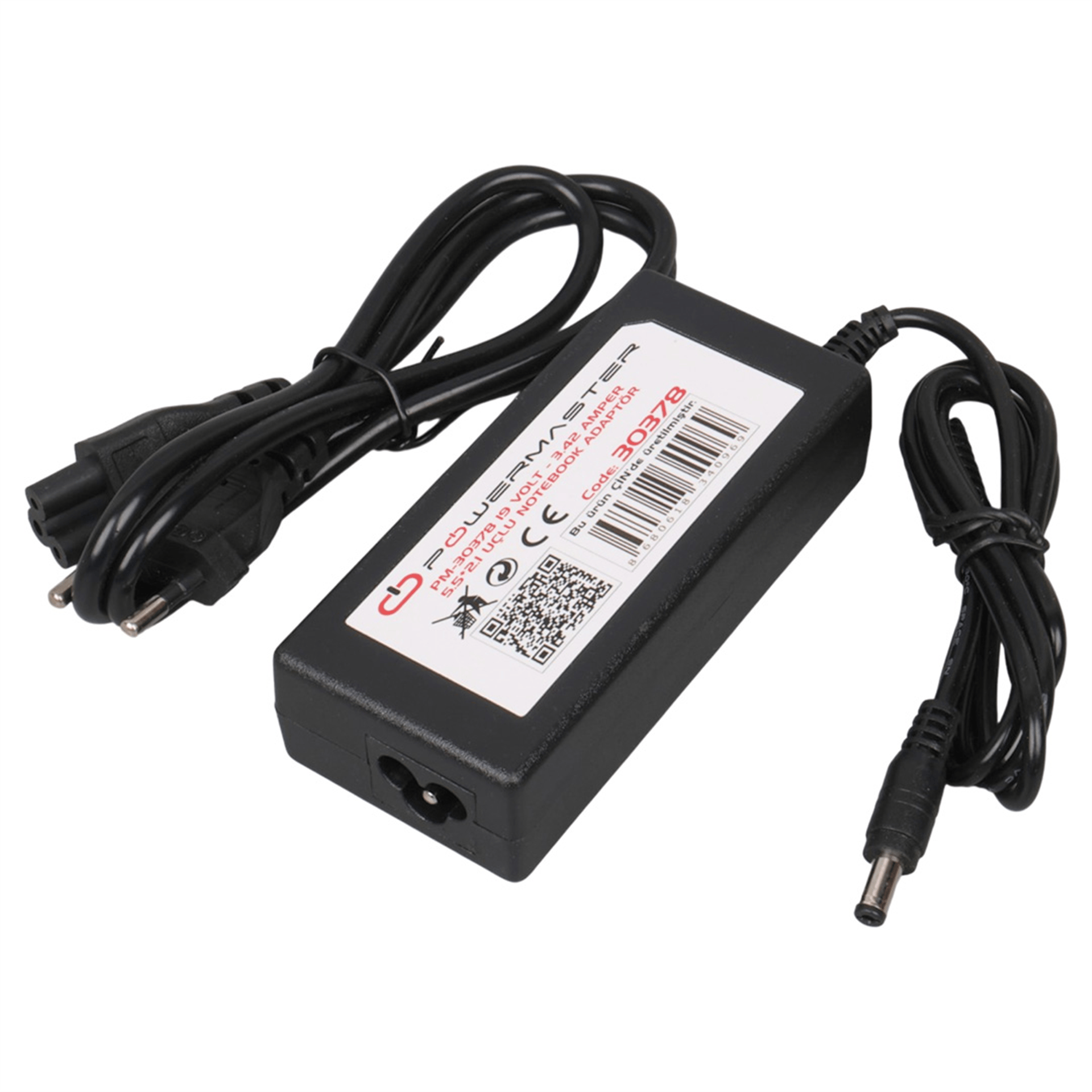 Powermaster Powermaster PM-30378 19 Volt - 3.42 Amper 5.5*2.1 Mm Uçlu Adaptör (Acer Notebook) - Laptop Adaptörleri