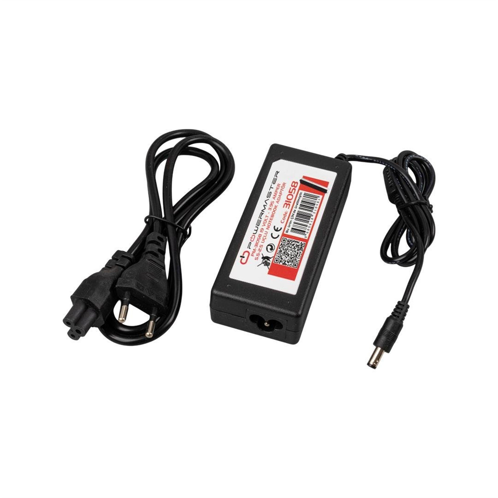 Powermaster Powermaster PM-31058 19 Volt - 3.95 Amper 5.5-2.5 Mm Uçlu Adaptör (Toshiba Notebook) - Adaptörler
