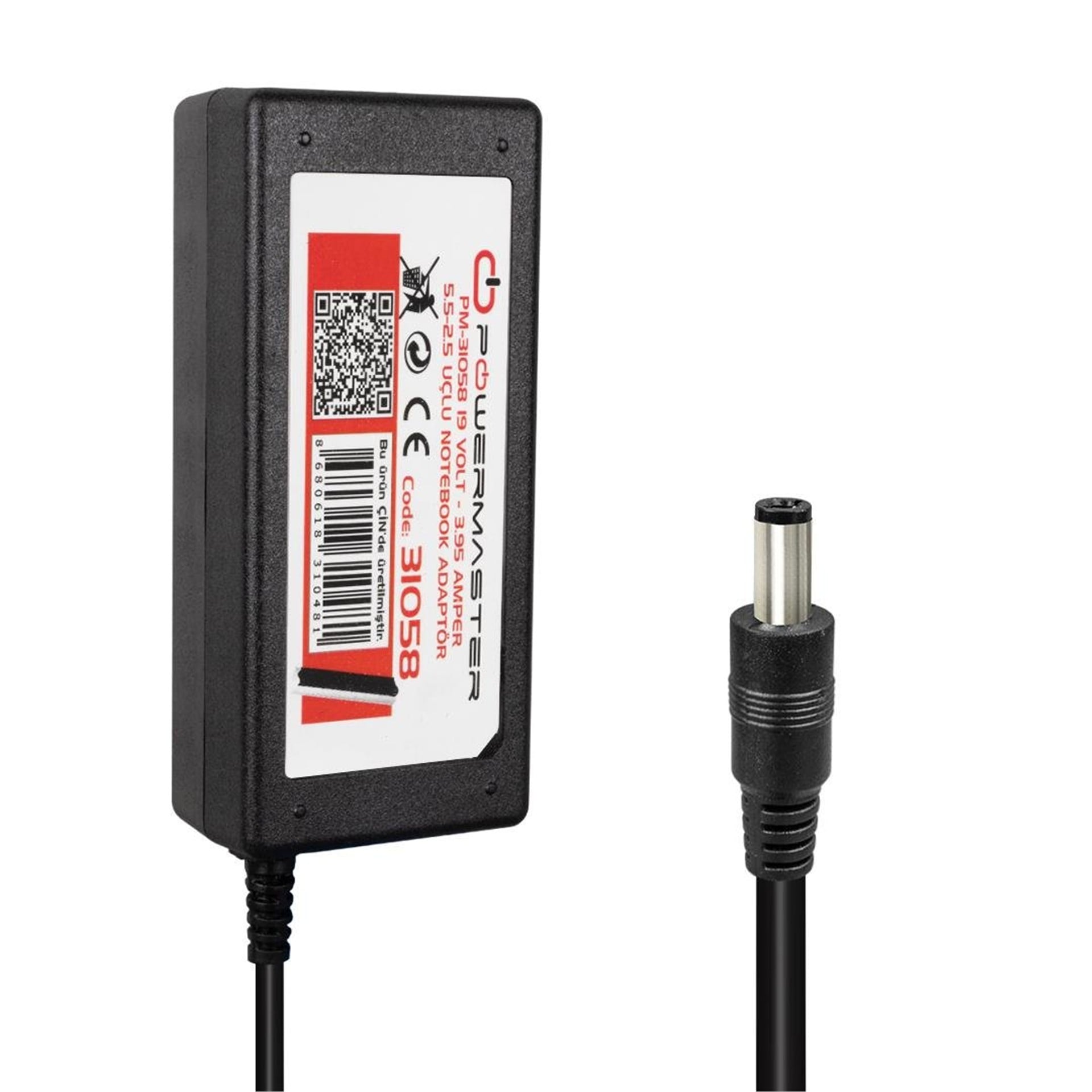 Powermaster Powermaster PM-31058 19 Volt - 3.95 Amper 5.5-2.5 Mm Uçlu Adaptör (Toshiba Notebook) - Adaptörler