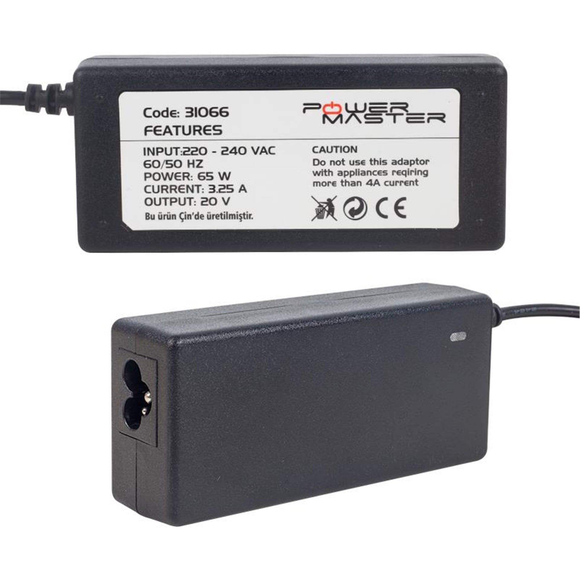 Powermaster Powermaster PM-31066 20 Volt - 3.25 Amper 7.9*5.5 Mm Uçlu Adaptör (Lenovo Ibm Notebook) - Adaptörler