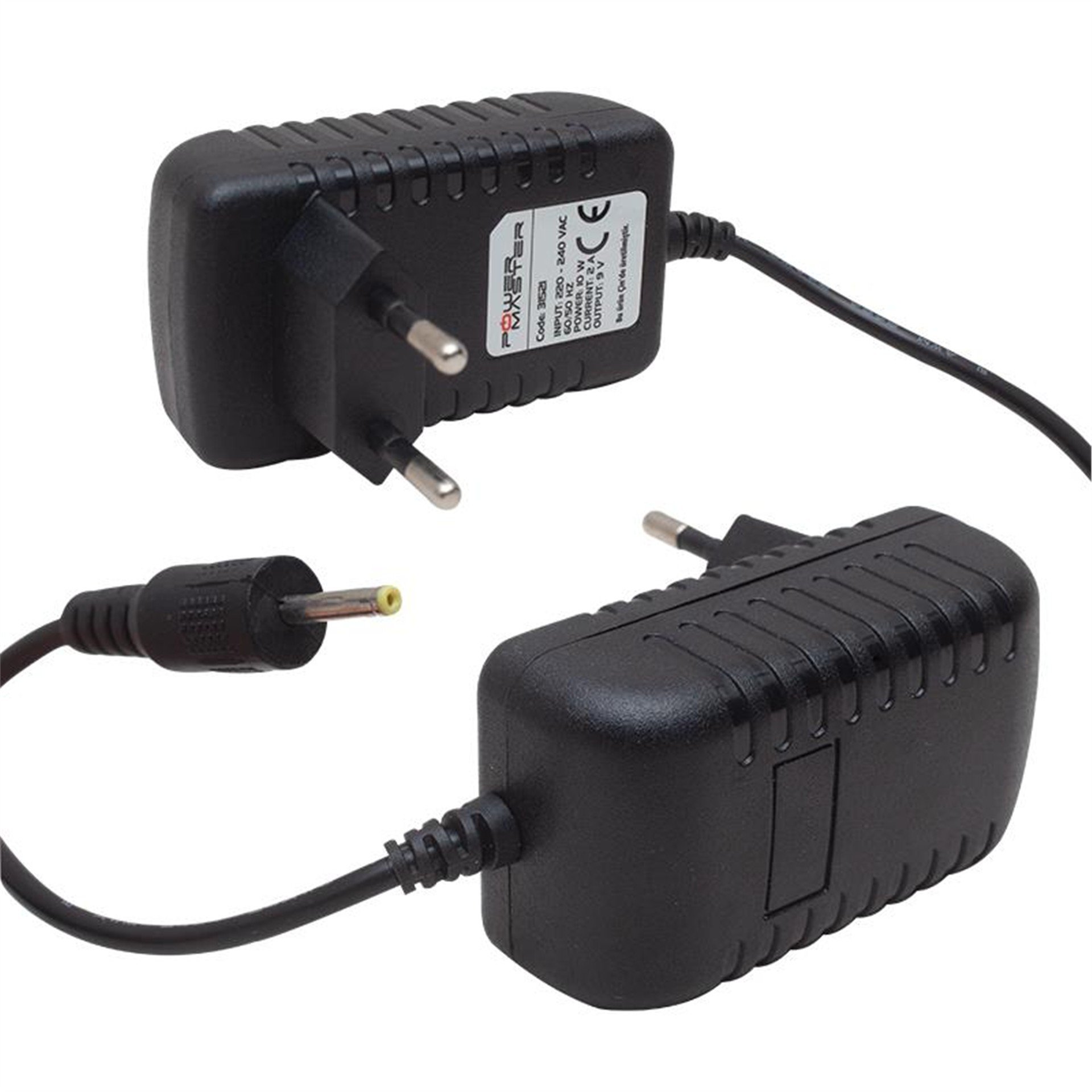 Powermaster Powermaster PM-31521 9 Volt - 2 Amper 2.5*0.7 Mm İnce Uç Tablet Pc Adaptörü - Adaptörler