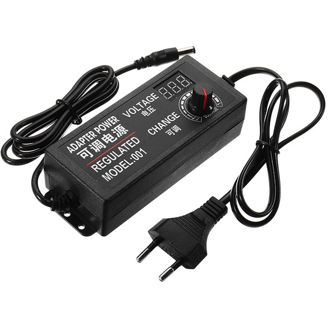 POWERMASTER PM-3186 3 VOLT - 24 VOLT - 3 AMPER 5.5*2.5 MM UÇLU VOLTAJ KADEMELİ ADAPTÖR