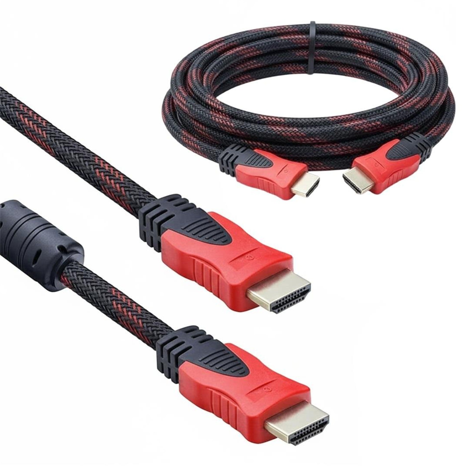 Powermaster Powermaster PM-3202 5 Metre Yüksek Hızlı 1.4V HDMI Kablosu 1080p-4K-3D Dayanıklı Örgülü Dış Kılıf - HDMI Kablo