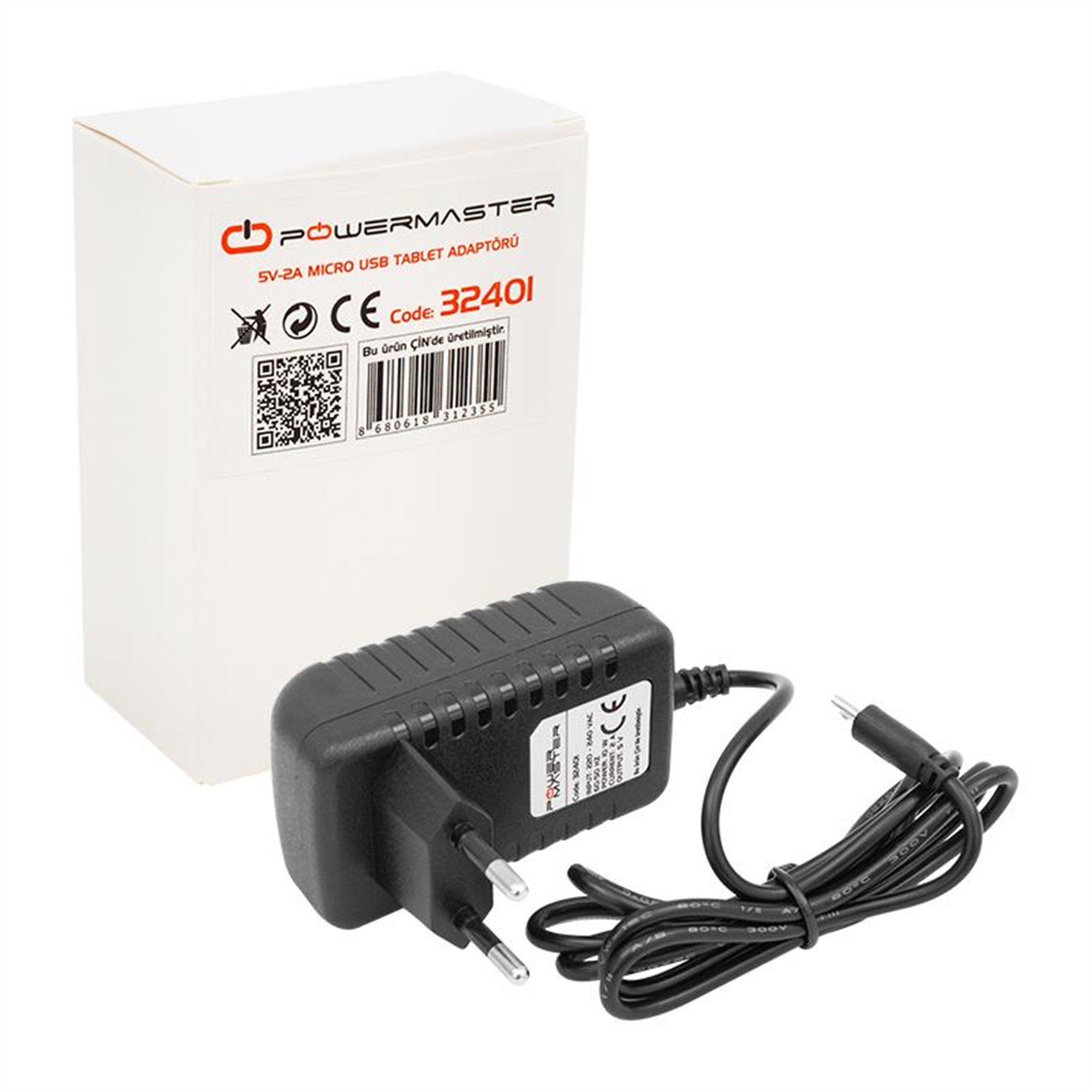 Powermaster Powermaster PM-32401 15 Volt - 2 Amper Micro Usb Uç Tablet Adaptörü - Adaptörler