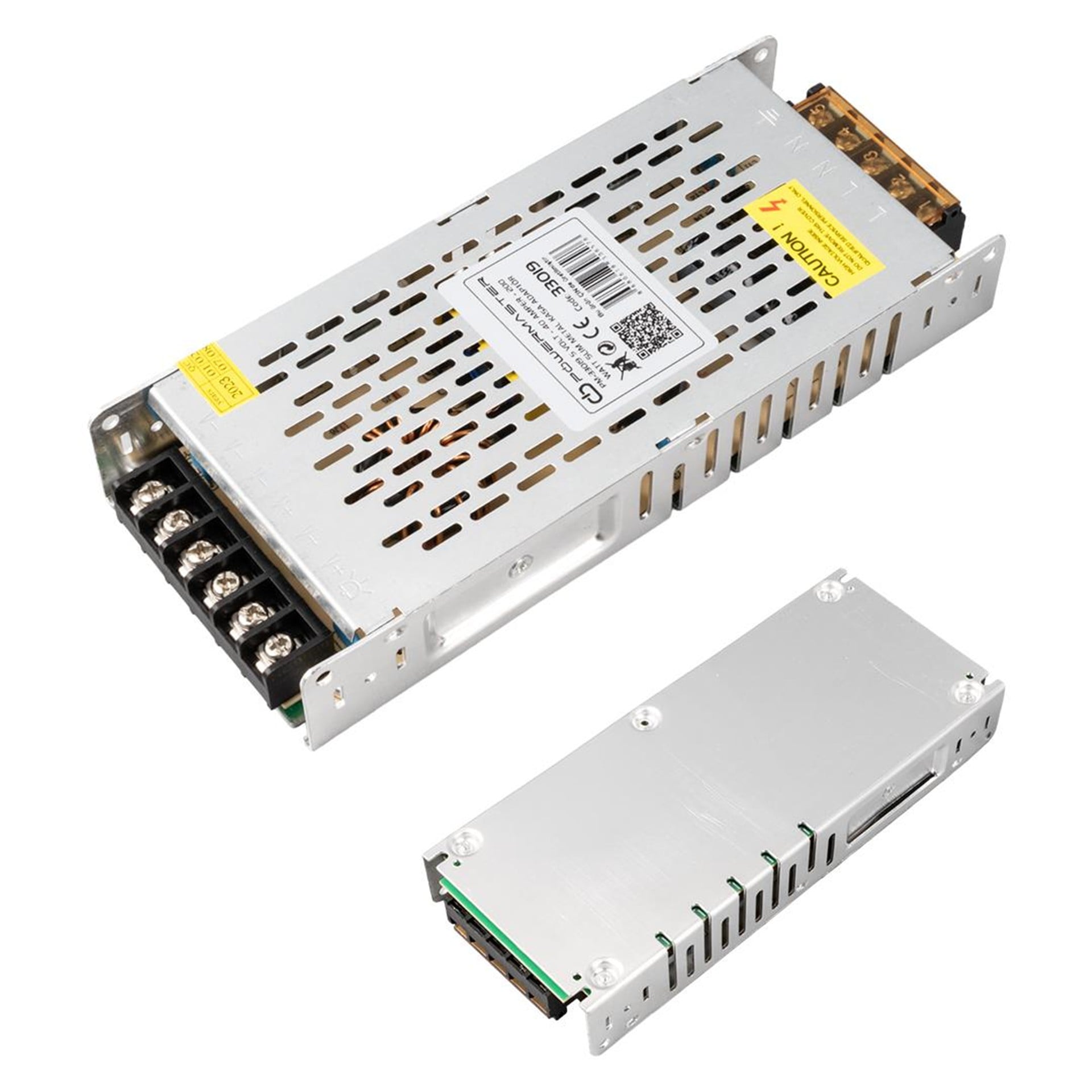 Powermaster Powermaster PM-33019 5 Volt - 40 Amper Slim Metal Kasa Adaptör - Adaptörler