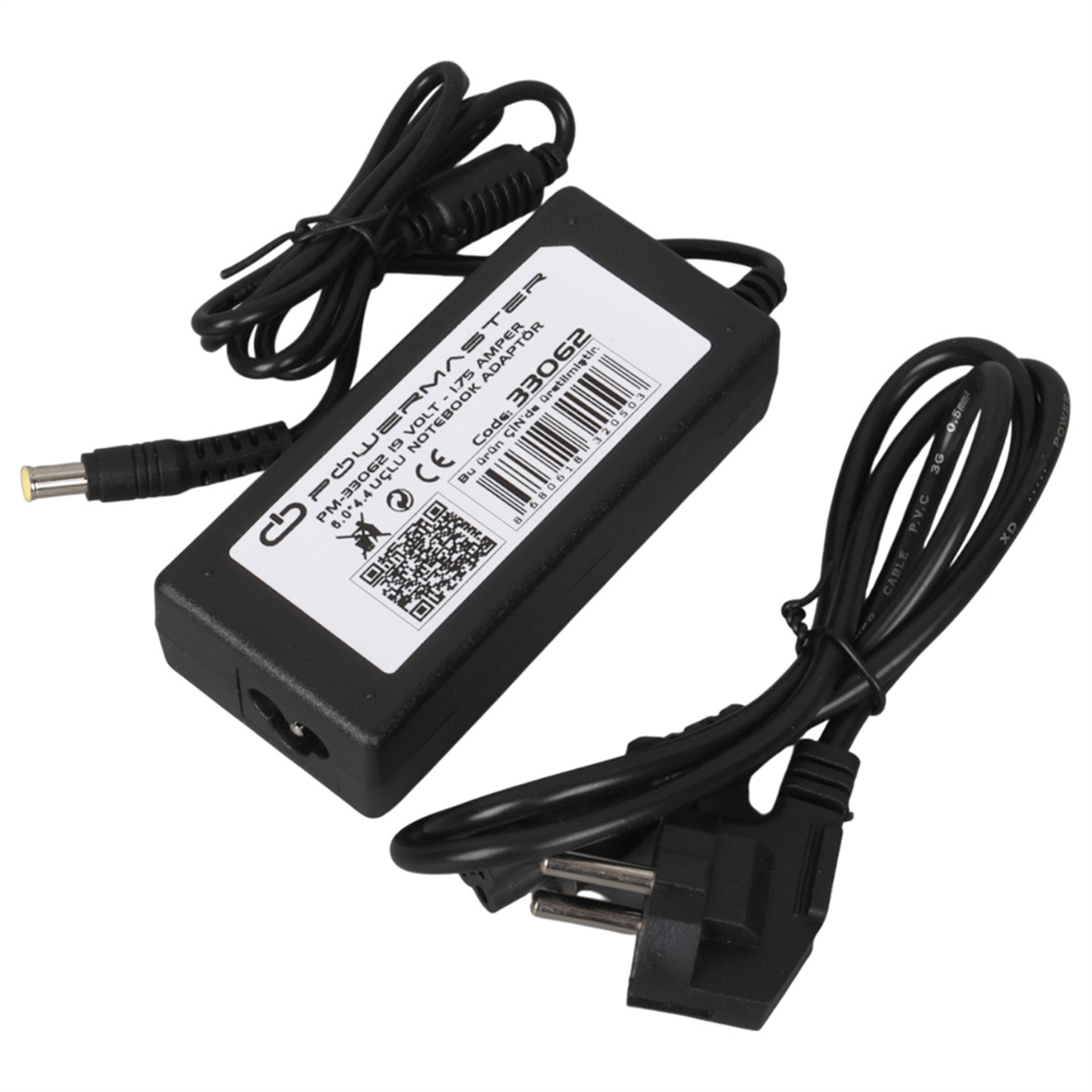 Powermaster Powermaster PM-33062 19 Volt - 1.75 Amper 6.0*4.4  Mm Uçlu Adaptör (Asus Notebook) - Adaptörler