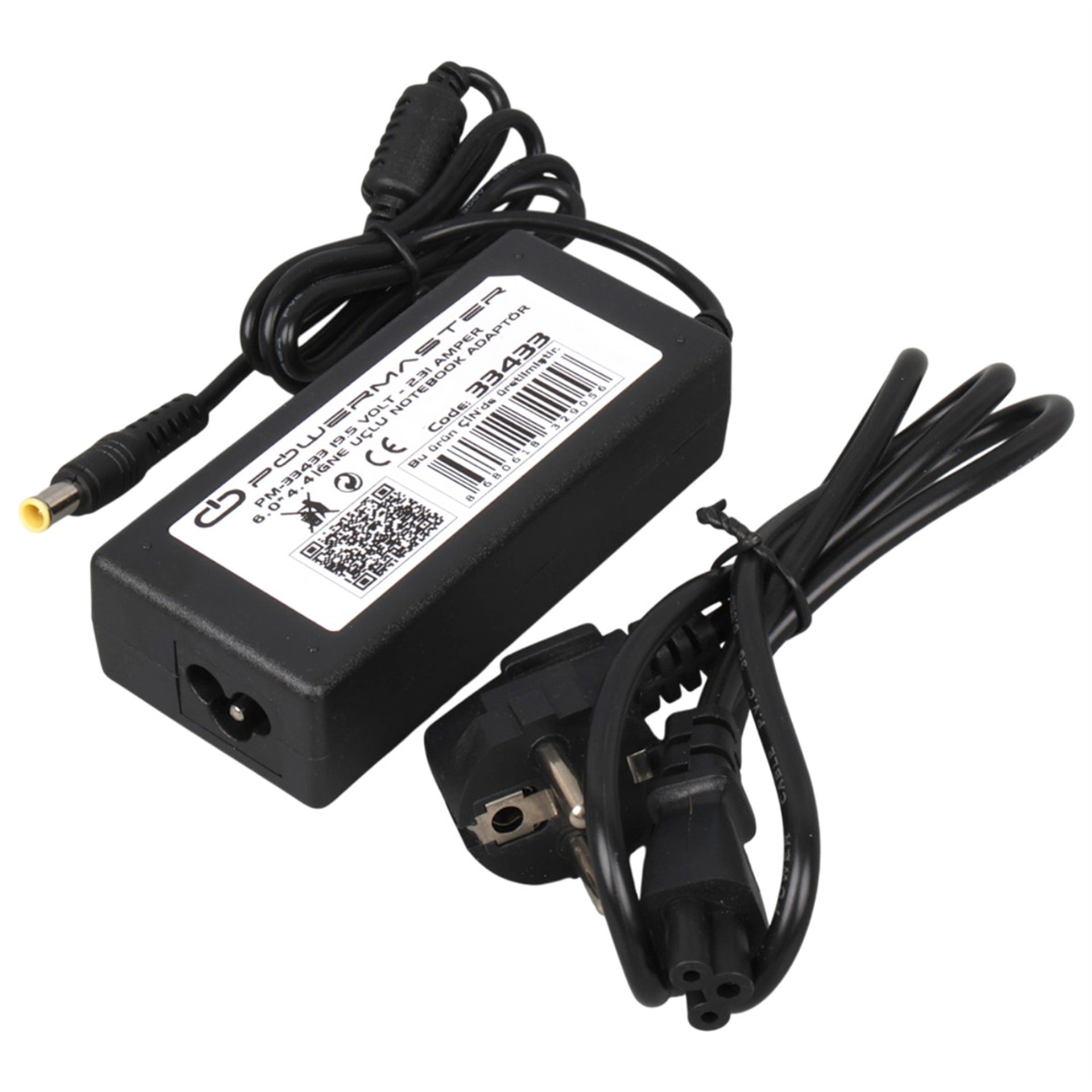 Reyonex POWERMASTER PM-33433 19.5 VOLT - 2.31 AMPER 4.5*2.7*0.6 MM İĞNE UÇLU ADAPTÖR (DELL NOTEBOOK) - Laptop Adaptörleri