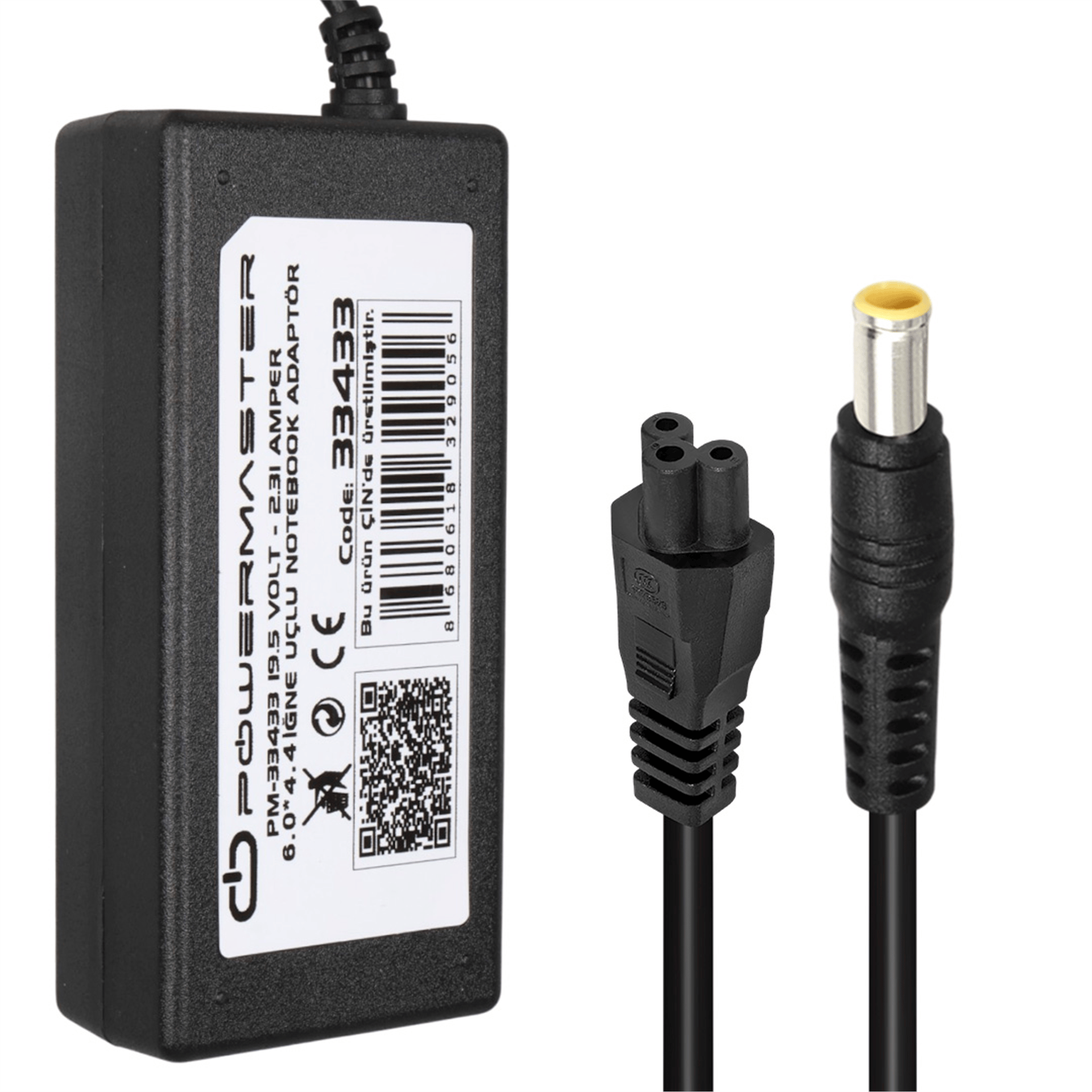 Powermaster Powermaster PM-33433 19.5 Volt - 2.31 Amper 6.0×4.4 Mm İğne Uçlu Adaptör Notebook - Laptop Adaptörleri