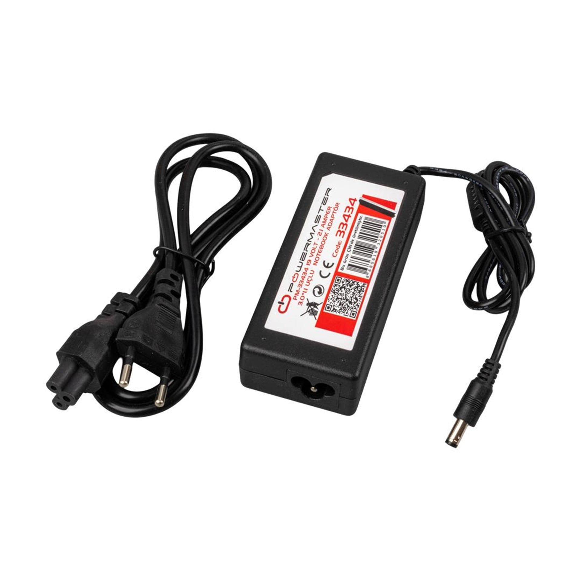 Powermaster Powermaster PM-33434 19 Volt - 2.1 Amper 3.0*1.1 Mm Uçlu Adaptör (Samsung Notebook) - Adaptörler