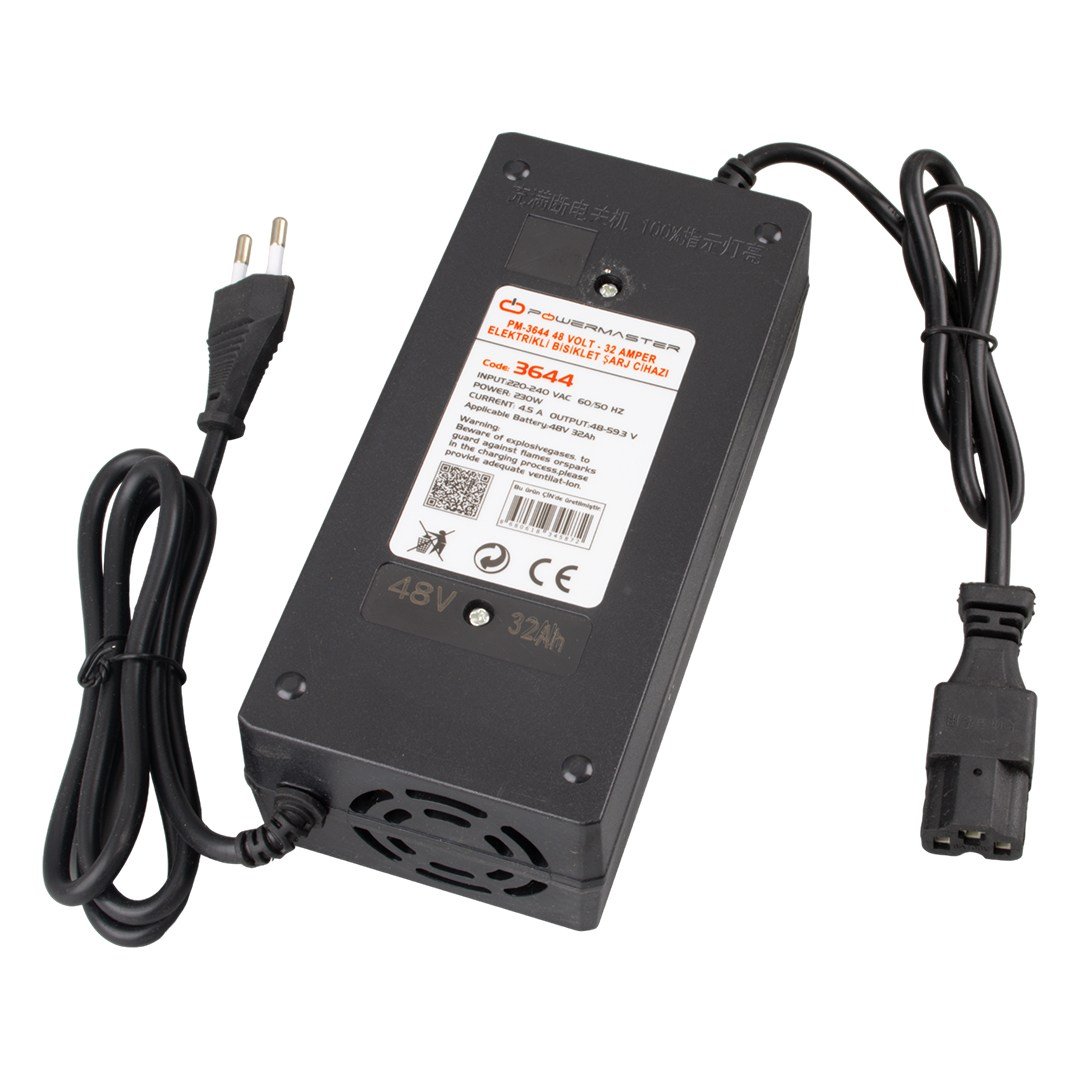 POWERMASTER PM-3644 48 VOLT - 32 AMPER ELEKTRİKLİ BİSİKLET ŞARJ CİHAZI