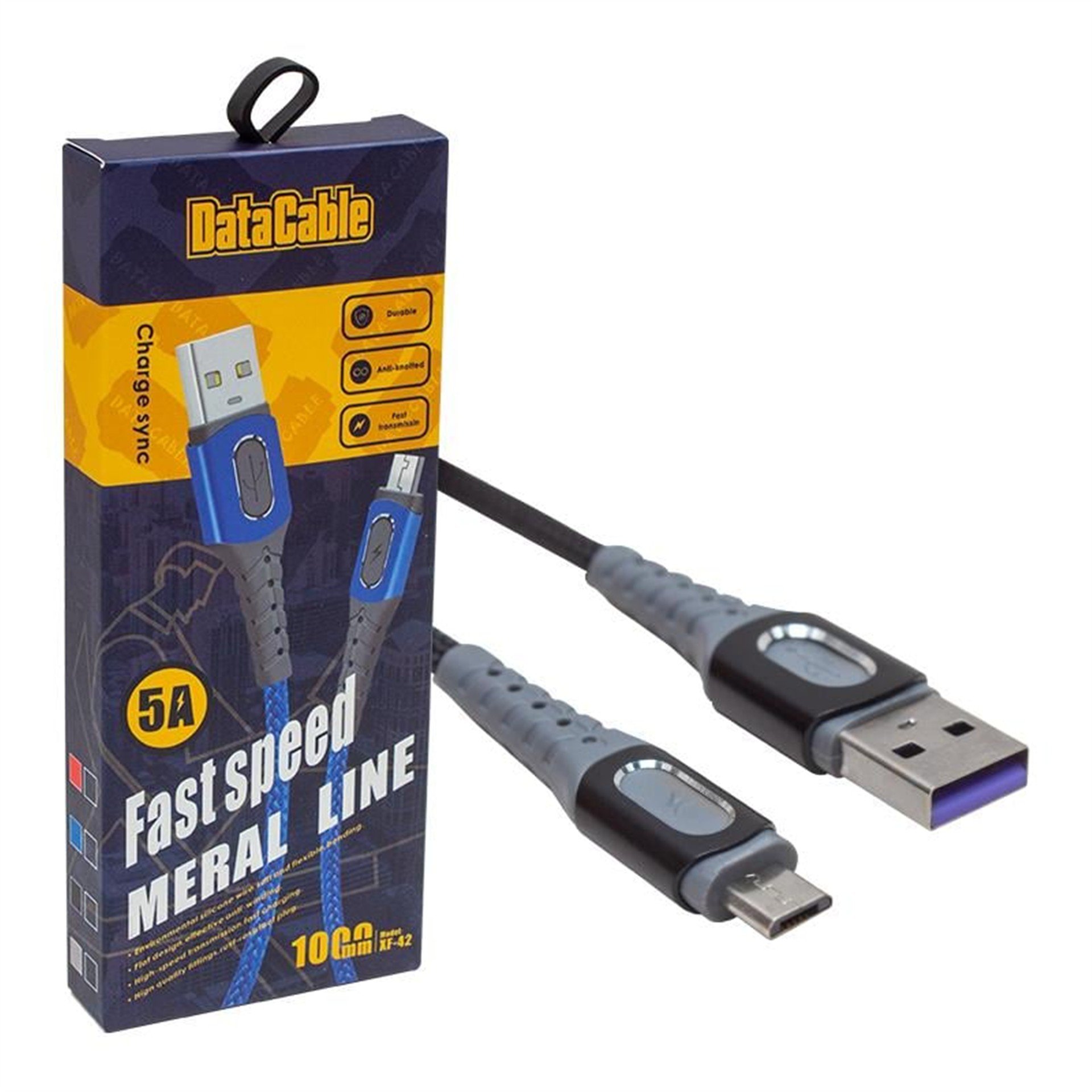 Powermaster Powermaster PM-3780 Örgülü 5 Amper Micro Usb Hızlı Şarj Data Kablosu - Data-Şarj Kabloları