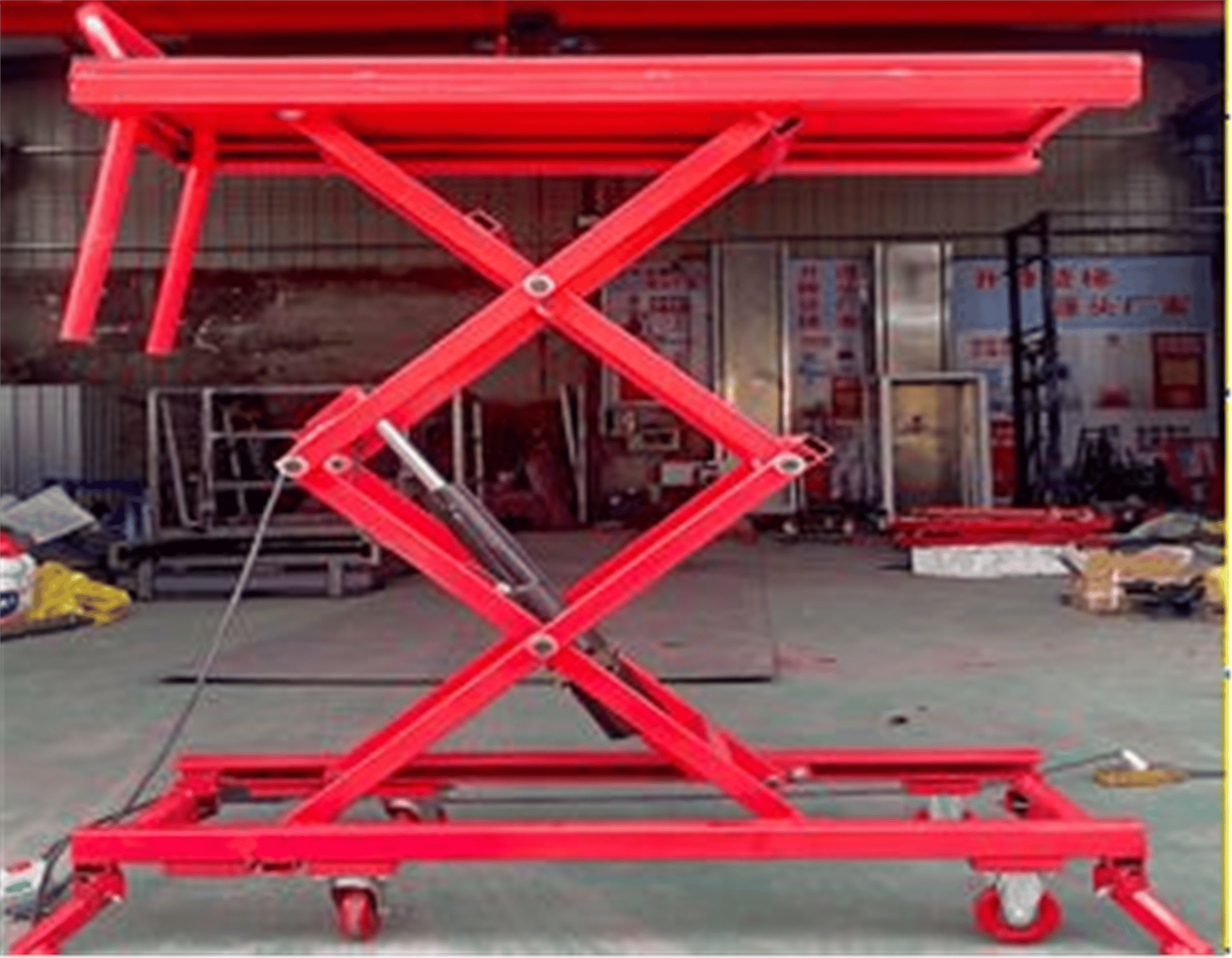 Powermaster Powermaster PM-37866 Motorlu Elektrikli Hidrolik Lift Yük Kaldırma Platformu 500W 500KG Kapasiteli - Hırdavat Ekipmanları Diğer