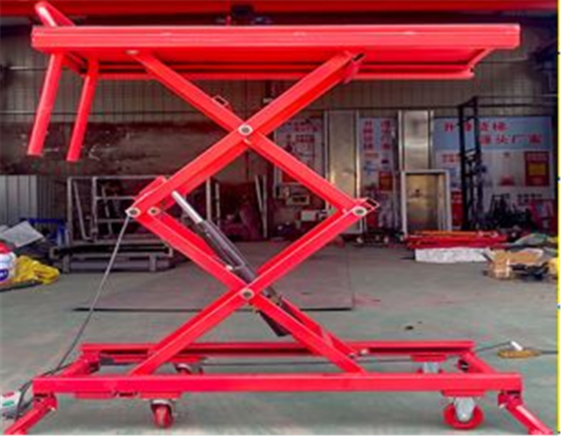 Powermaster Powermaster PM-37866 Motorlu Elektrikli Hidrolik Lift Yük Kaldırma Platformu 500W 500KG Kapasiteli - Hırdavat Ekipmanları Diğer
