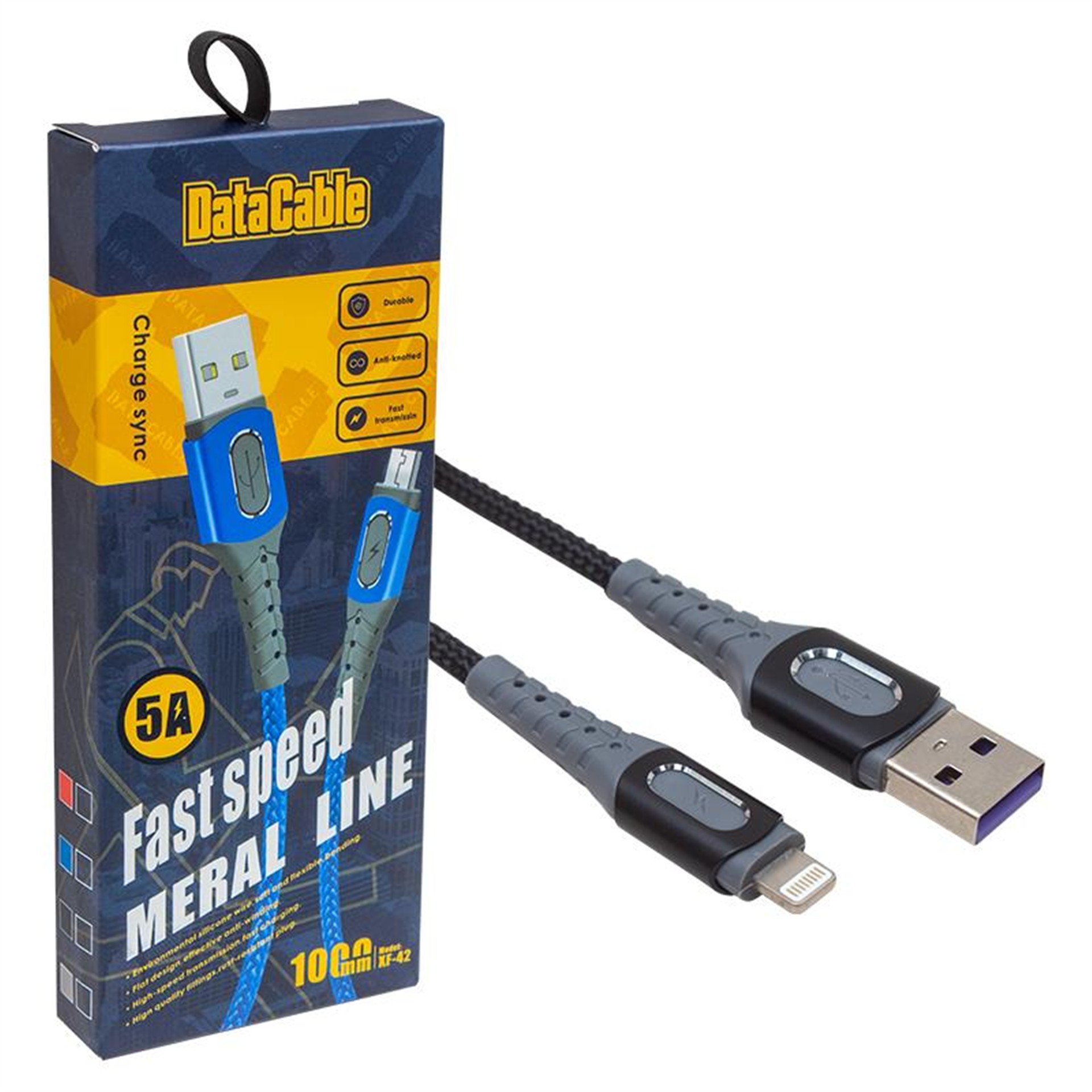 Powermaster Powermaster PM-3787 5 Amper Lightning Hızlı Şarj Data Kablosu - Data-Şarj Kabloları