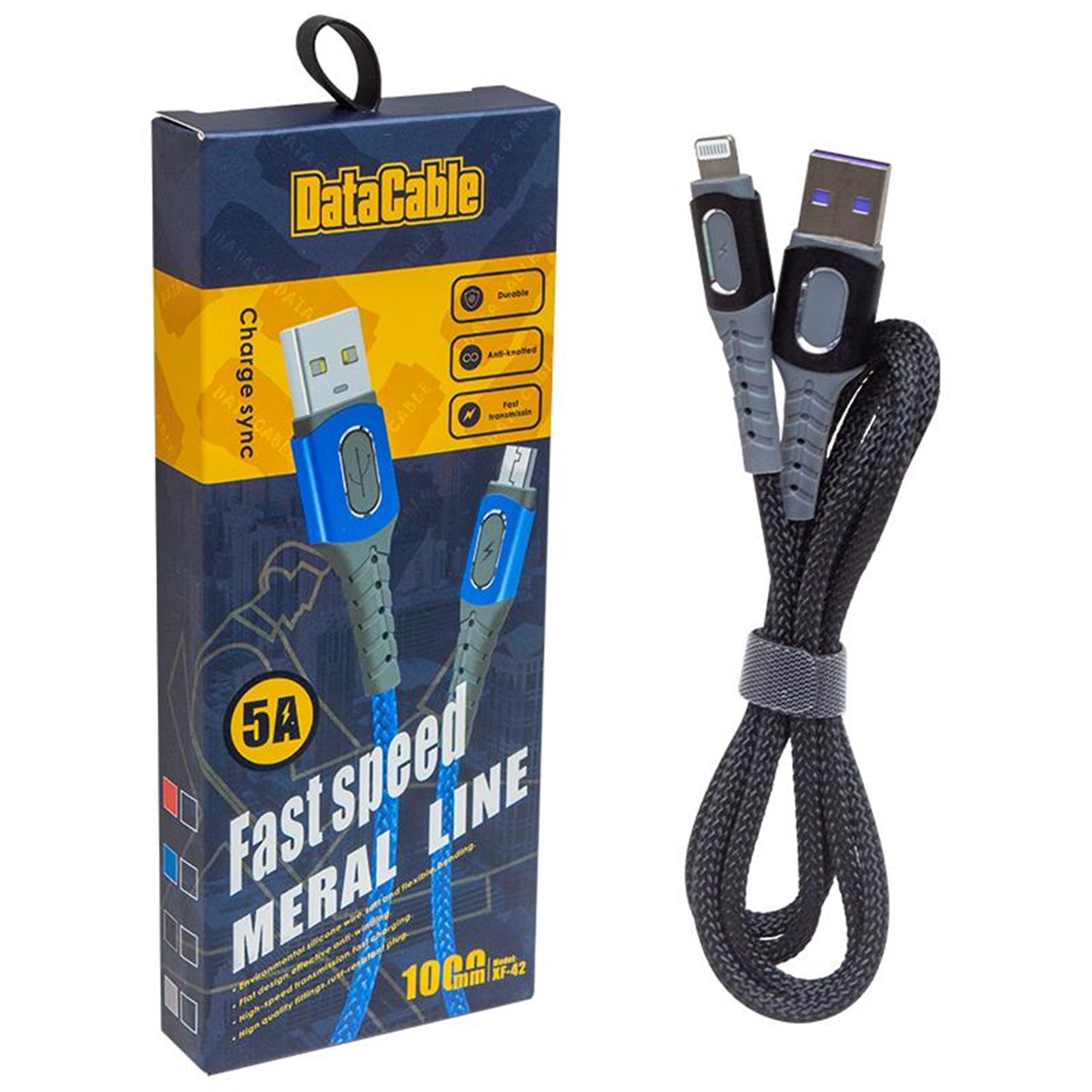 Powermaster Powermaster PM-3787 5 Amper Lightning Hızlı Şarj Data Kablosu - Data-Şarj Kabloları