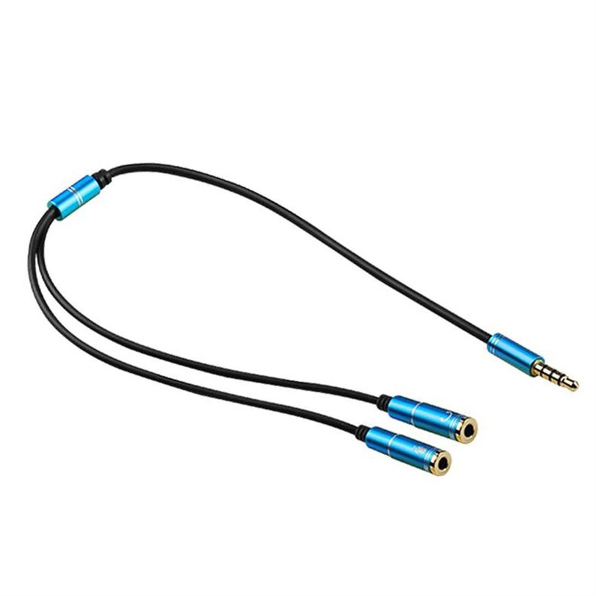 Powermaster Powermaster PM-3839 3.5 Mm Stereo Kulaklık + Hoparlör Çoklayıcı Kablo - AUX Kablolar