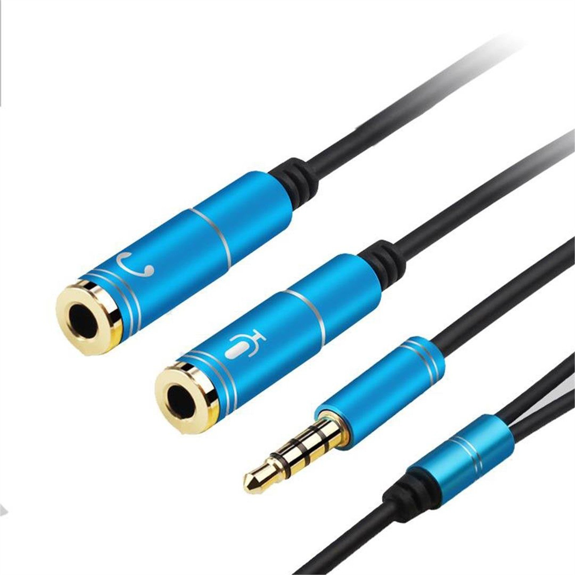 Powermaster Powermaster PM-3839 3.5 Mm Stereo Kulaklık + Hoparlör Çoklayıcı Kablo - AUX Kablolar