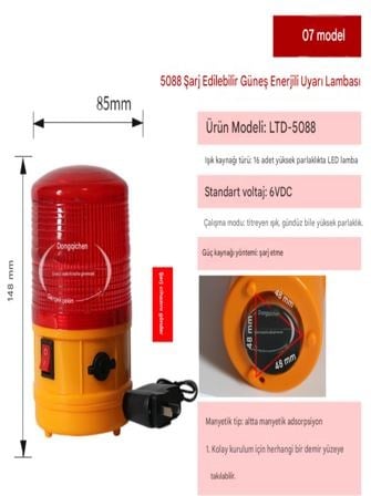 POWERMASTER PM-39276 SOLAR İKAZ LAMBASI