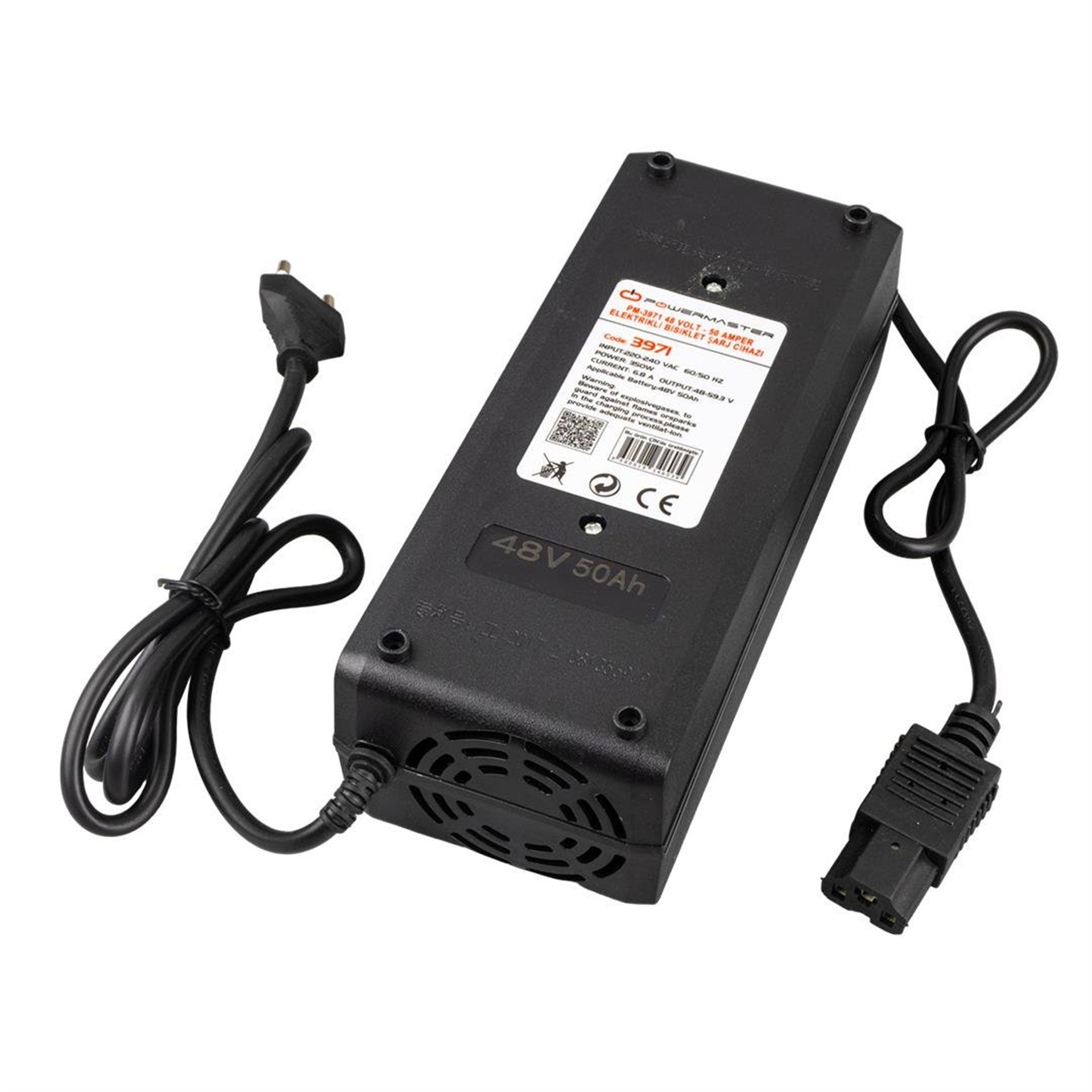 Powermaster Powermaster PM-3971 48 Volt - 50 Amper Elektrikli Bisiklet Şarj Cihazı - Elektrikli Bisiklet Şarj Cihazı