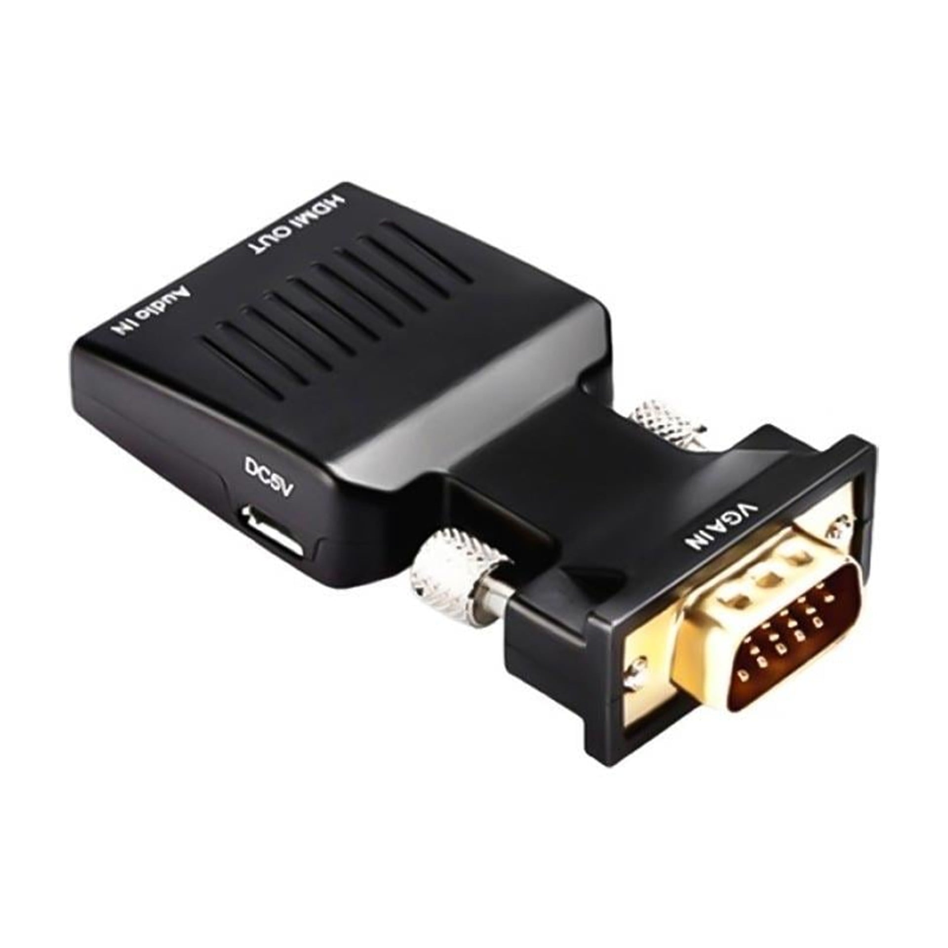 Powermaster PowerMaster PM-4276 VGA TO HDMI Görüntü Ses Çevirici Audio Girişli Adaptör 1080HD 5V1A Mini USB Güç Girişli - Çevirici Dağıtıcı