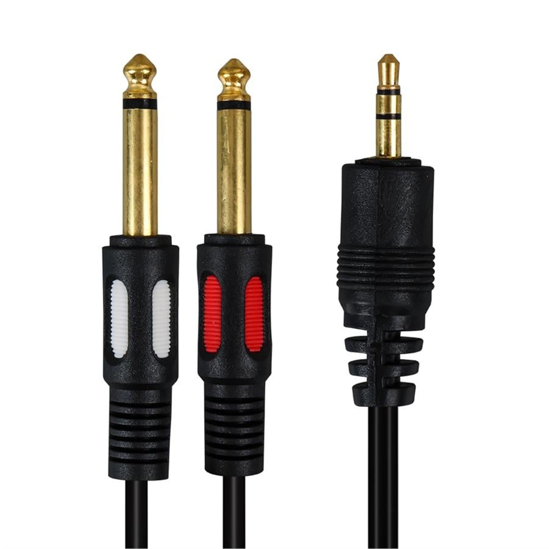 Powermaster Powermaster PM-4284 3.5 mm Stereo Erkek/2x6.3mm Mono Erkek 1.5 Metre Kablo - RCA-Ses Kabloları