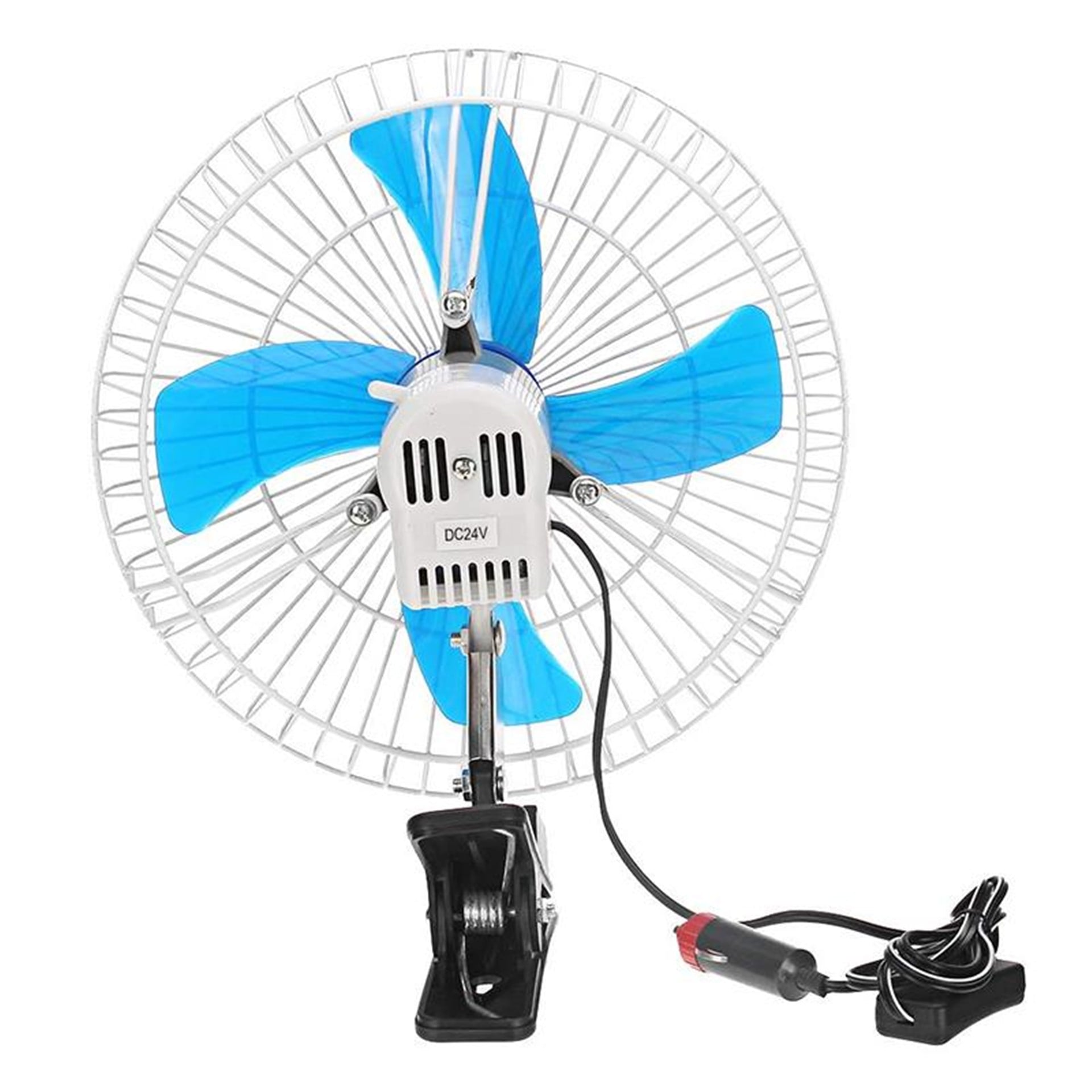 Powermaster Powermaster PM-4401 24 Volt DC Çakmaklık Kablolu Mandallı 10'' Metal Araç Fan Vantilatör - Oto Aksesuarları