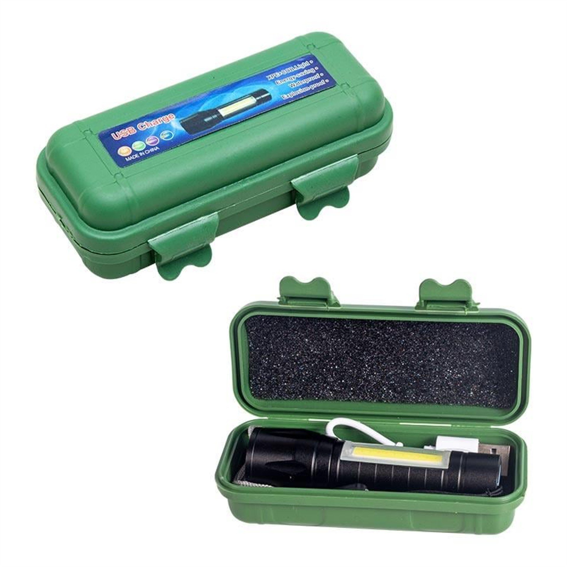 Powermaster Powermaster PM-4525 Metal Flashlight Power Ledli Şarjlı El Feneri - Fener ve Işıldaklar