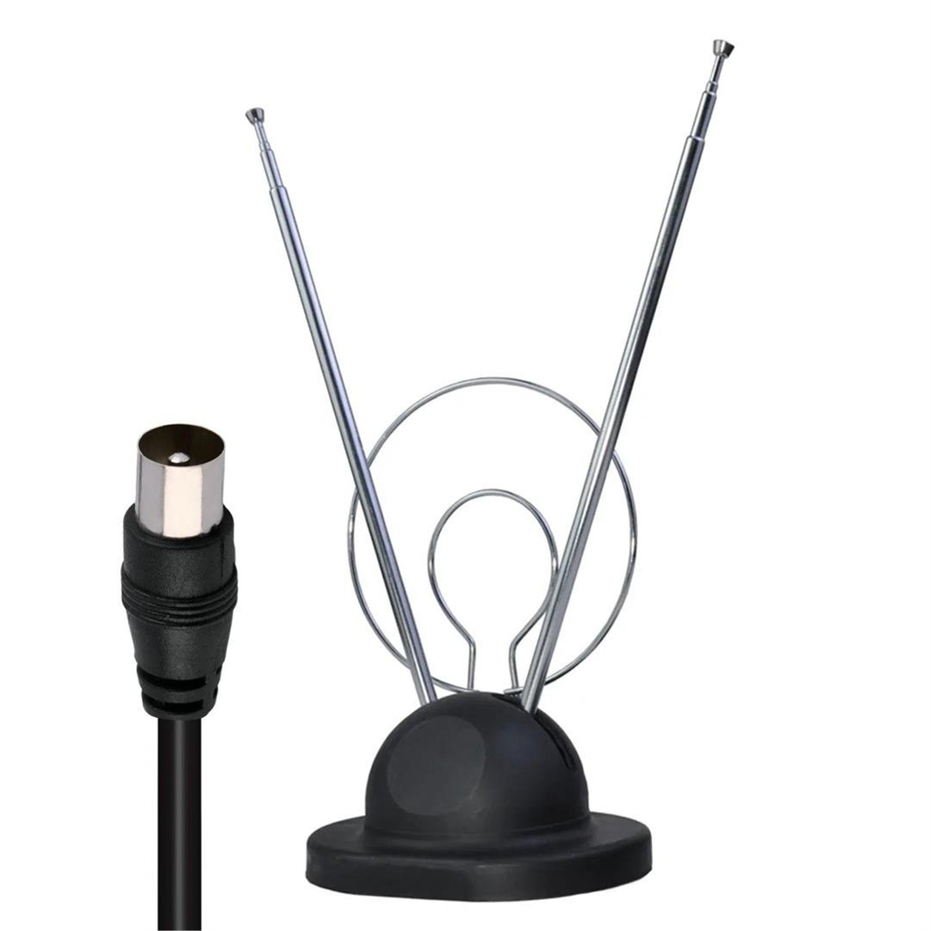 Powermaster Powermaster PM-4968 TV Üstü Dünya V Anten Sehpalı Siyah - Tv Üstü Antenler