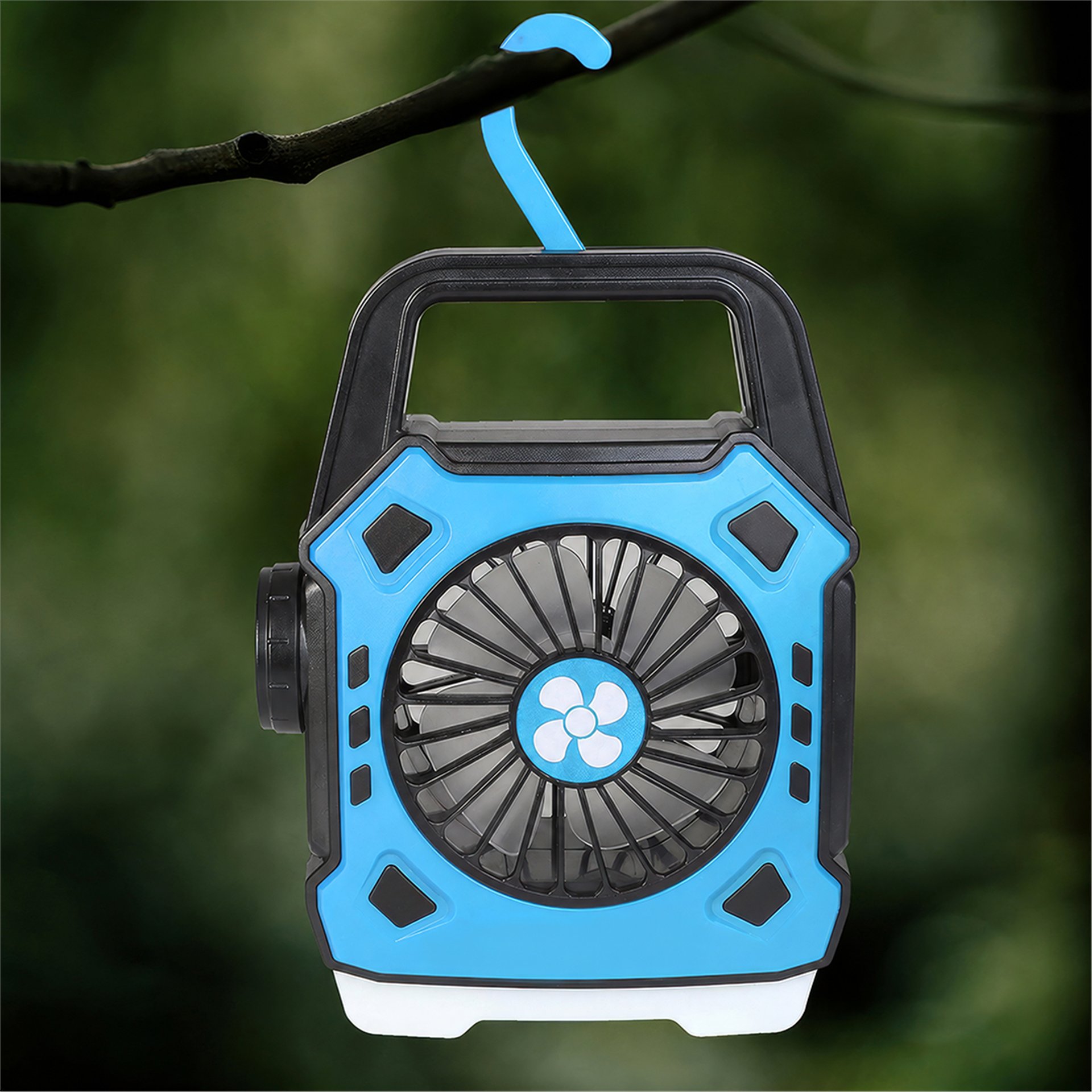 Powermaster Powermaster PM-506 Kamp Tipi Şarjlı 5 Modlu (3+2) Led El Feneri Işıldak - 3 Kademe Soğutucu Fan Vantilatör - Fener ve Işıldaklar