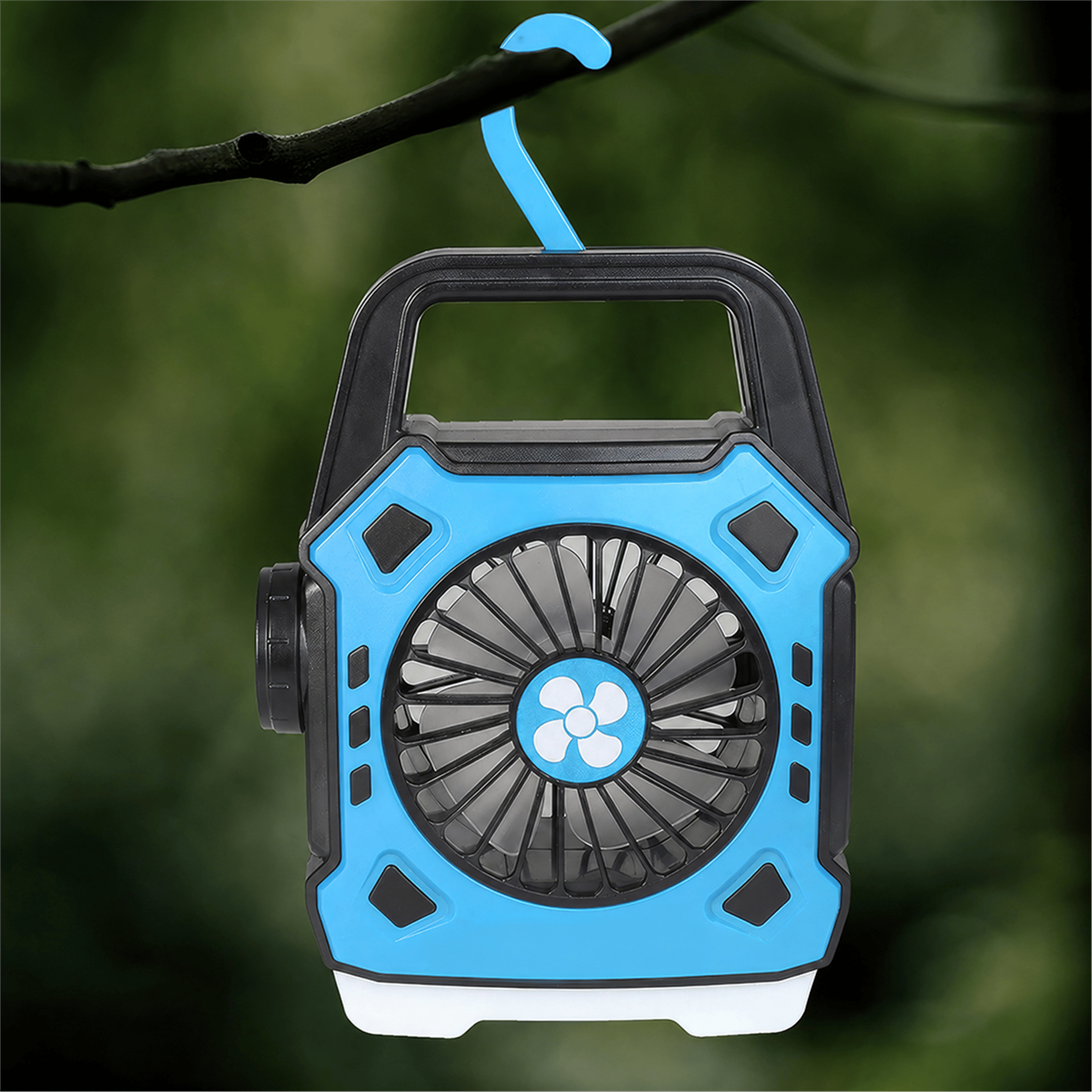 Powermaster Powermaster PM-506 Kamp Tipi Şarjlı 5 Modlu (3+2) Led El Feneri Işıldak - 3 Kademe Soğutucu Fan Vantilatör - Fener ve Işıldaklar