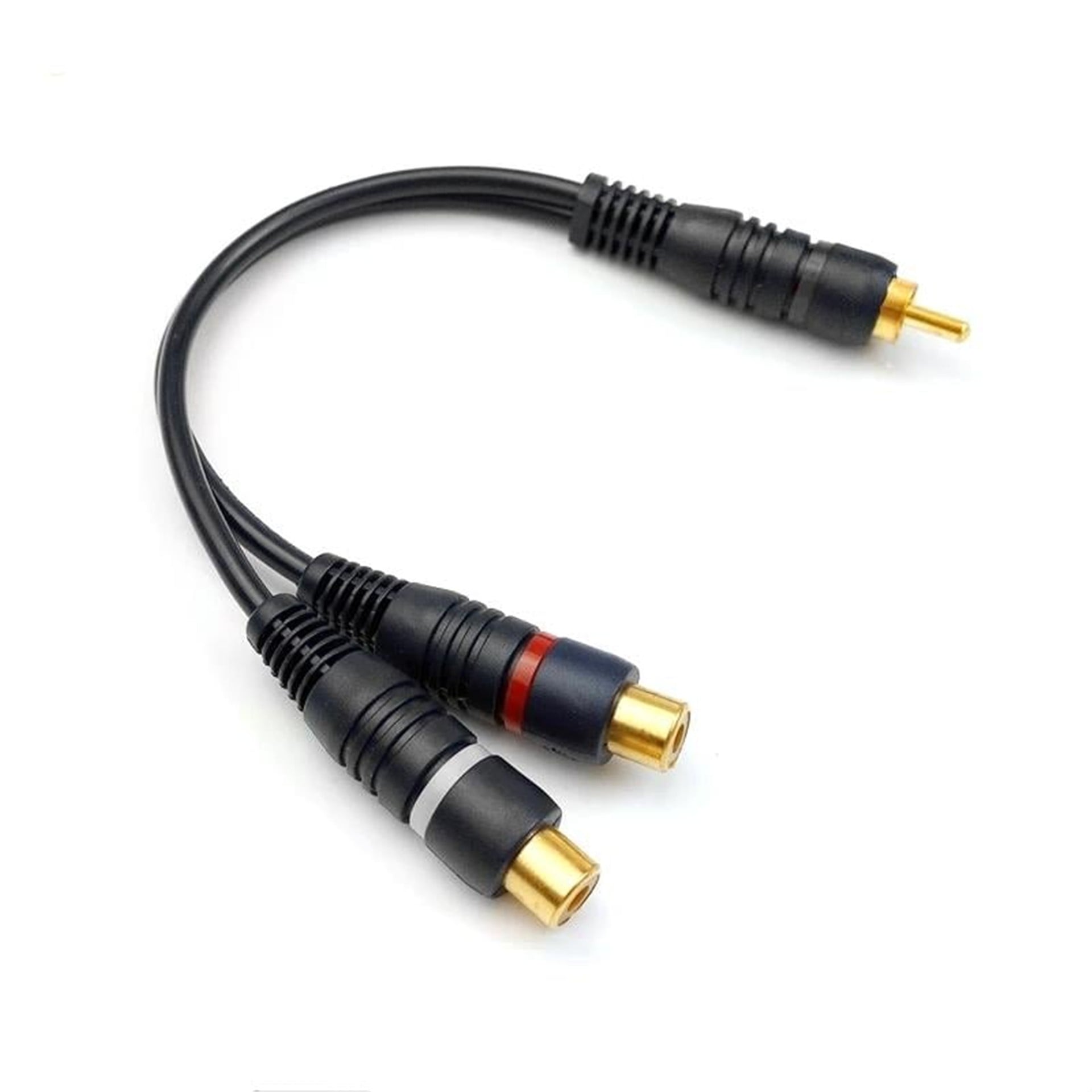 Powermaster Powermaster PM-529 Siyah 1 RCA Erkek 2 RCA Dişi 25 Cm Anfi Y Kablo - Fiş - Jack - Şase