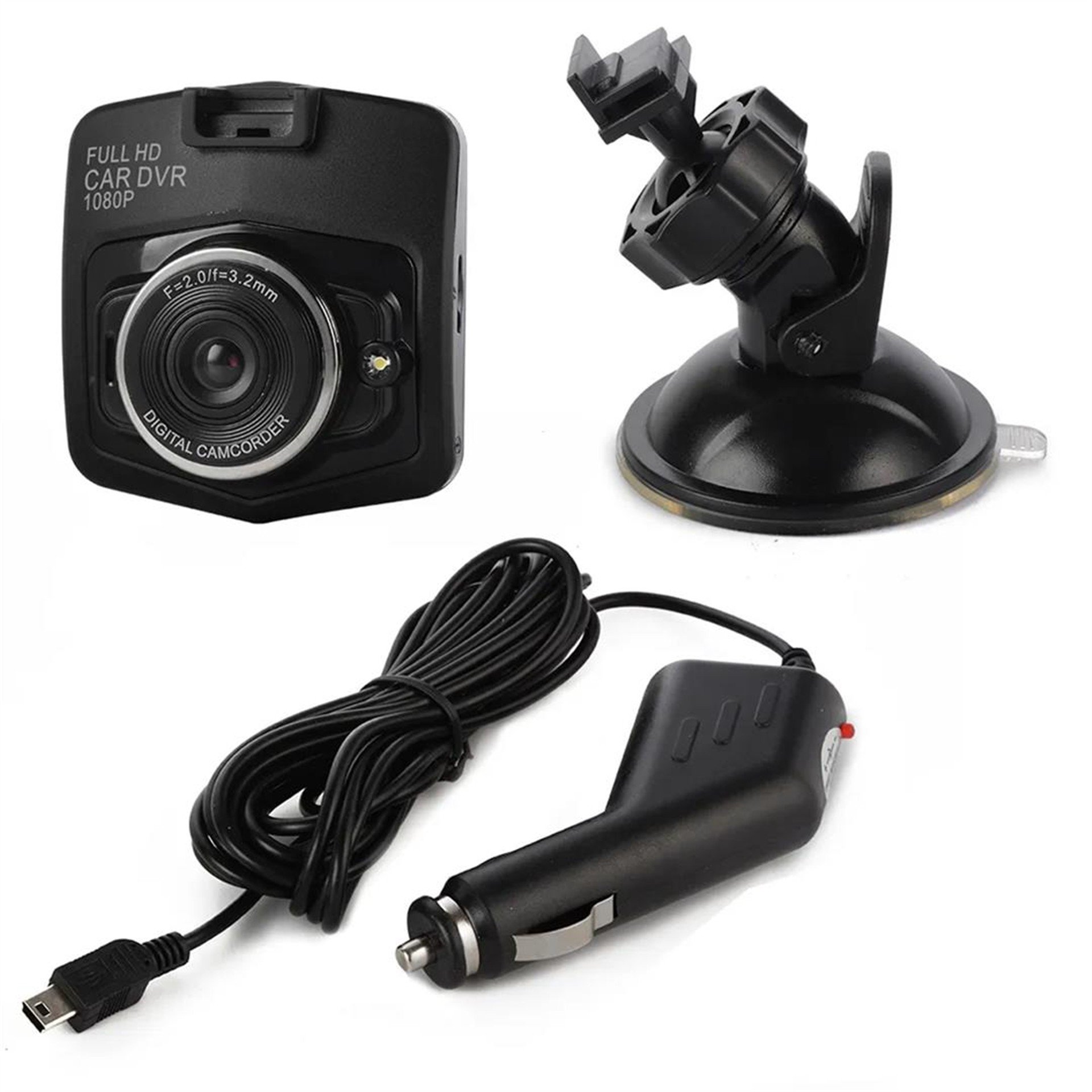 Powermaster Powermaster PM-5374 2.4'' Ekranlı 5 MP HD Tekli Araç Kamerası (32GB Destekli) - Araç Kamerası