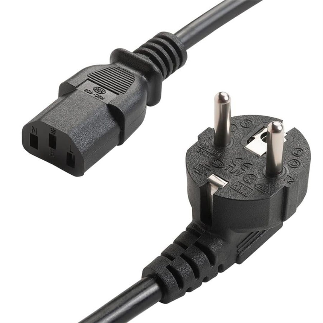 POWERMASTER PM-568 1.5 METRE PC POWER GÜÇ KABLOSU 3X1MM IEC-60320 C13 (DİŞİ) - SCHUKO/TİP F (ERKEK) FİŞ UÇLU
