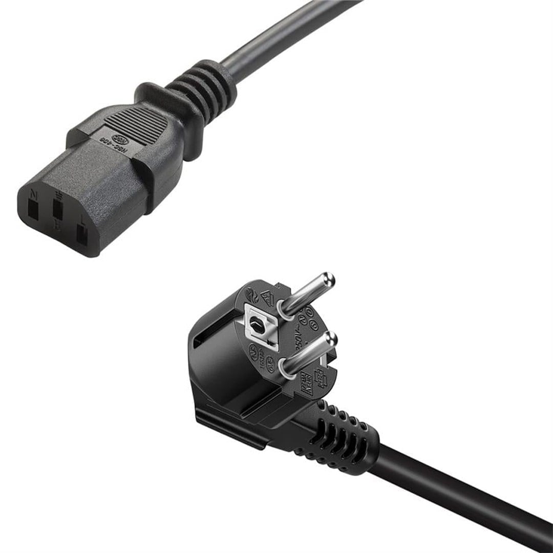 POWERMASTER PM-568 1.5 METRE PC POWER GÜÇ KABLOSU 3X1MM IEC-60320 C13 (DİŞİ) - SCHUKO/TİP F (ERKEK) FİŞ UÇLU