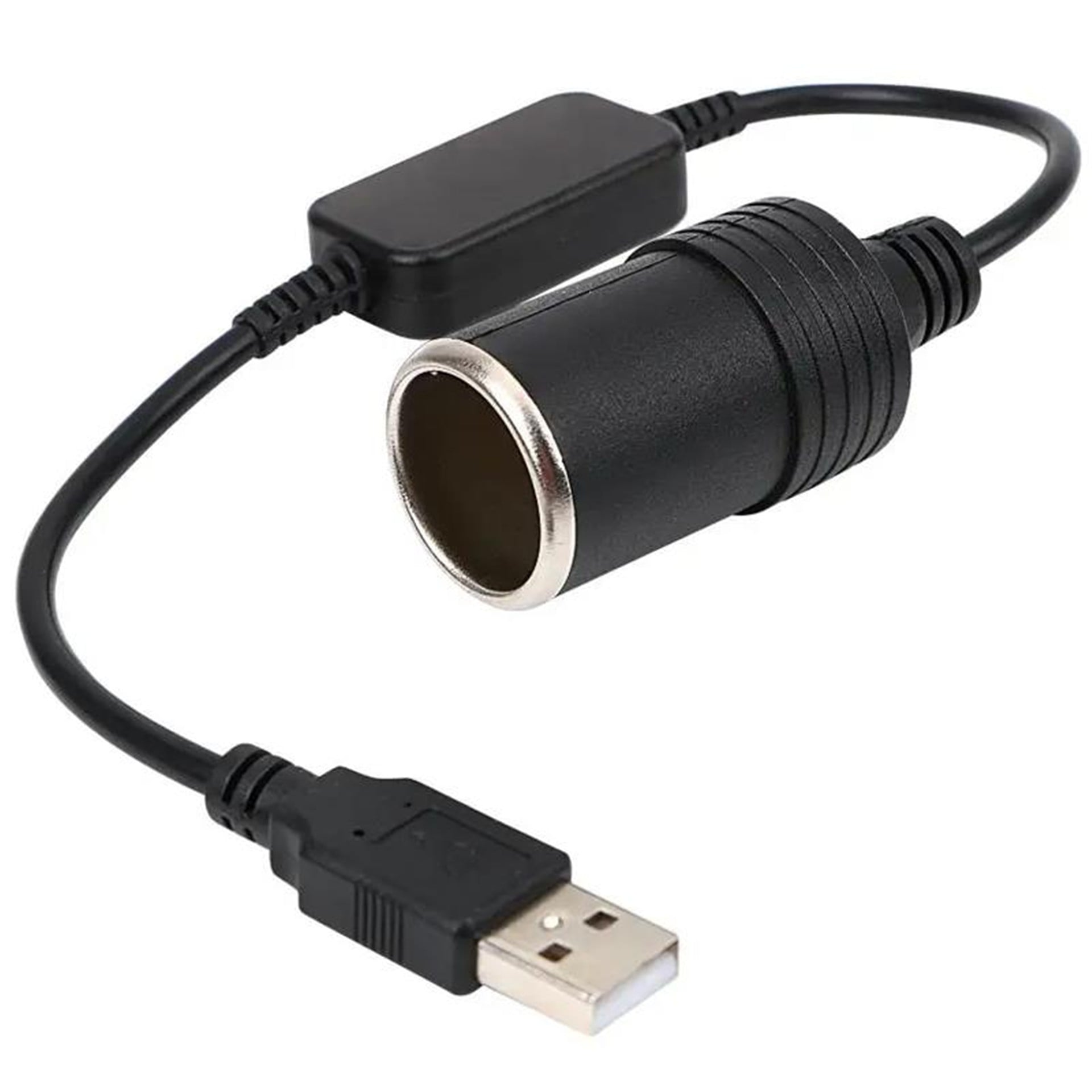 Powermaster Powermaster PM-5726 USB 2.0 Siyah 5 Volt 2 Amper To 12 Volt 800mAh Araç Çakmaklığına Çevirici - Fiş - Jack - Şase