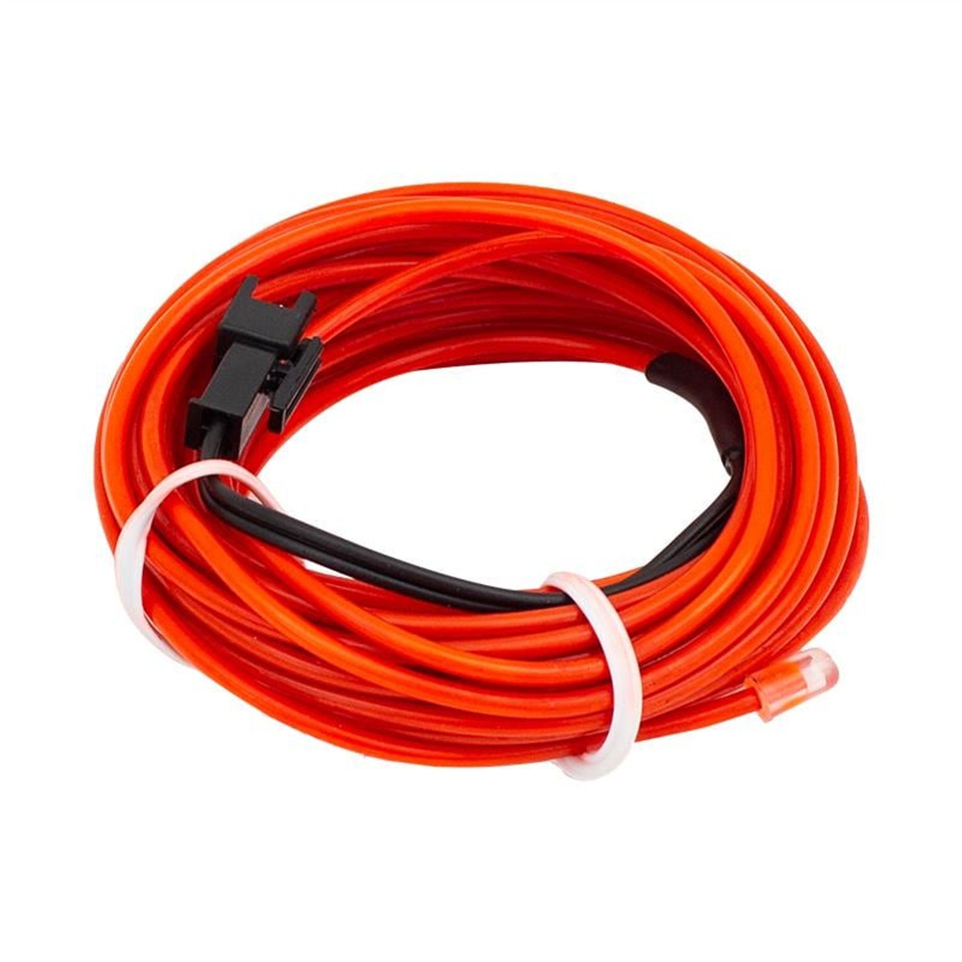 Powermaster Powermaster PM-6076 5 Metre 5 Volt USB Adaptörlü Neon Kırmızı İp Aydınlatma - Neon Şerit Led