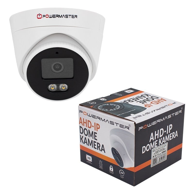 POWERMASTER PM-6384 60 SZE 2 ARRAY ATOM LED AHD 1080P COLOR PLASTİK DOME KAMERA (STARLİGHT)